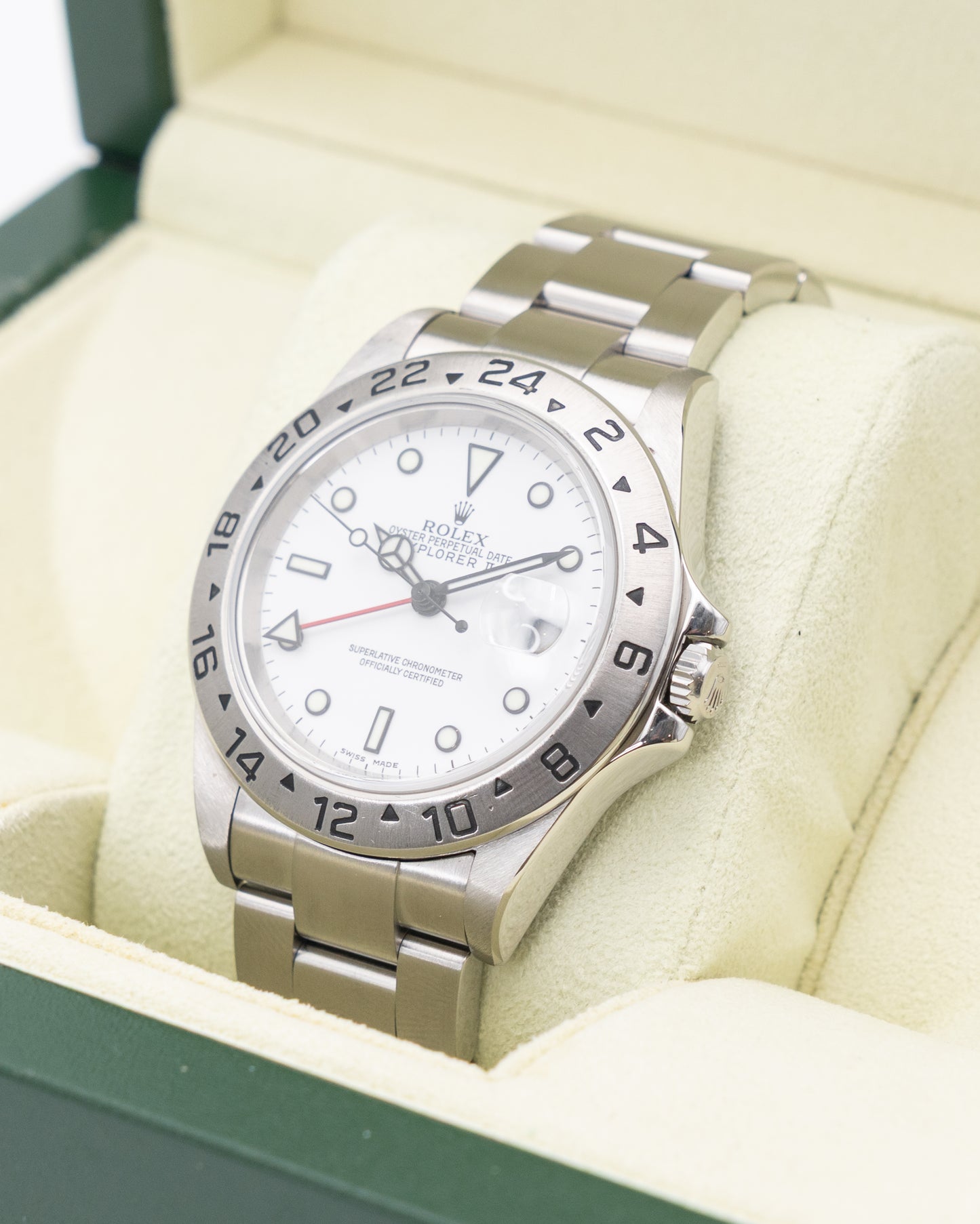 Rolex Explorer II 40mm 16570 White Dial Stainless Steel 2006