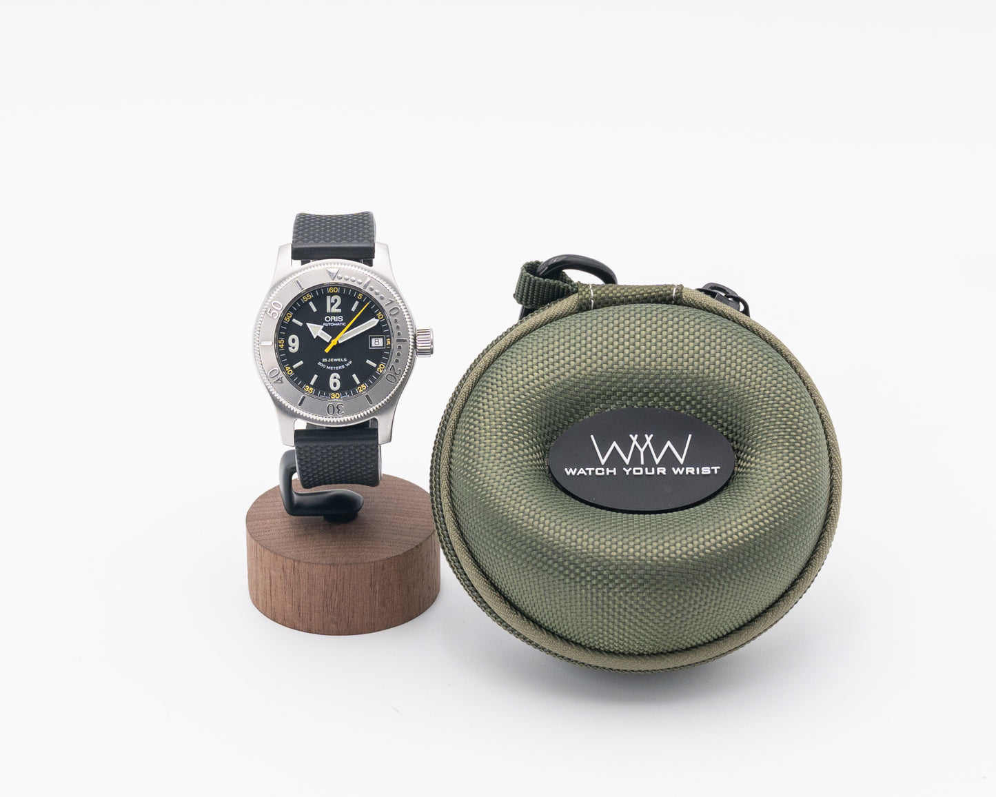 Oris Big Crown Diver 40mm 7502 Stainless Steel Rubber Strap Black Dial