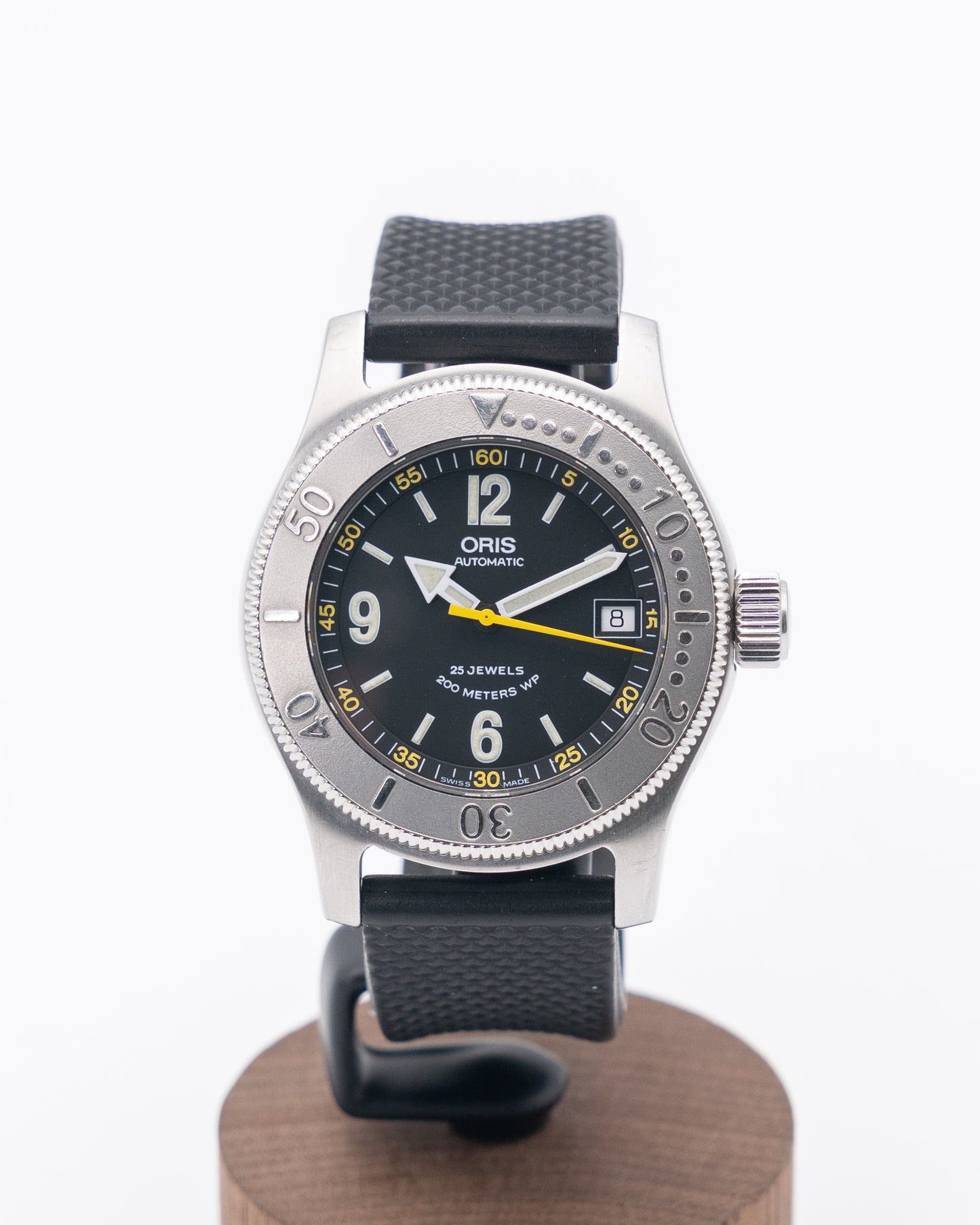 Oris Big Crown Diver 40mm 7502 Stainless Steel Rubber Strap Black Dial