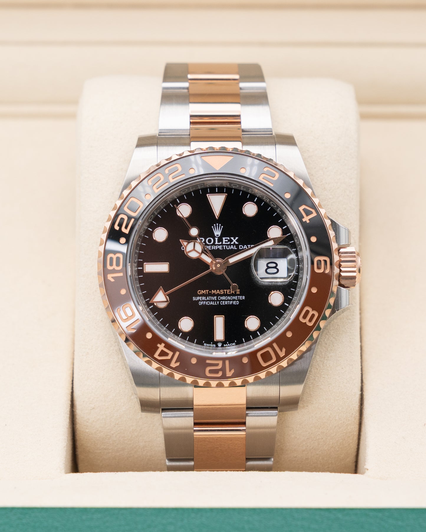 UNWORN NEW 2025 Rolex GMT Master II 40mm 126711CHNR Rootbeer Two Tone Rose Gold 2025