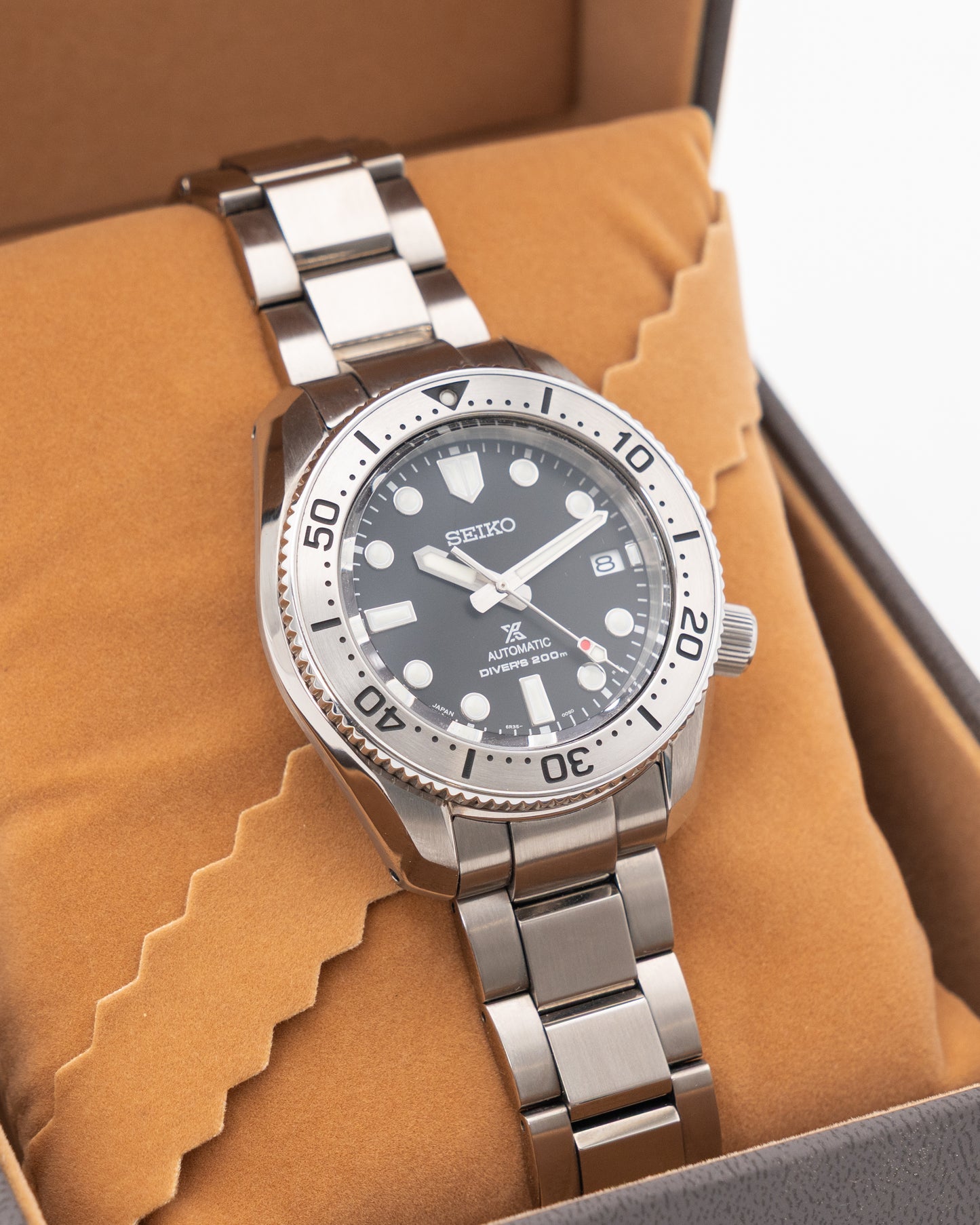 Seiko Prospex 42.7mm 6R35-01E1 Black Dial Stainless Steel