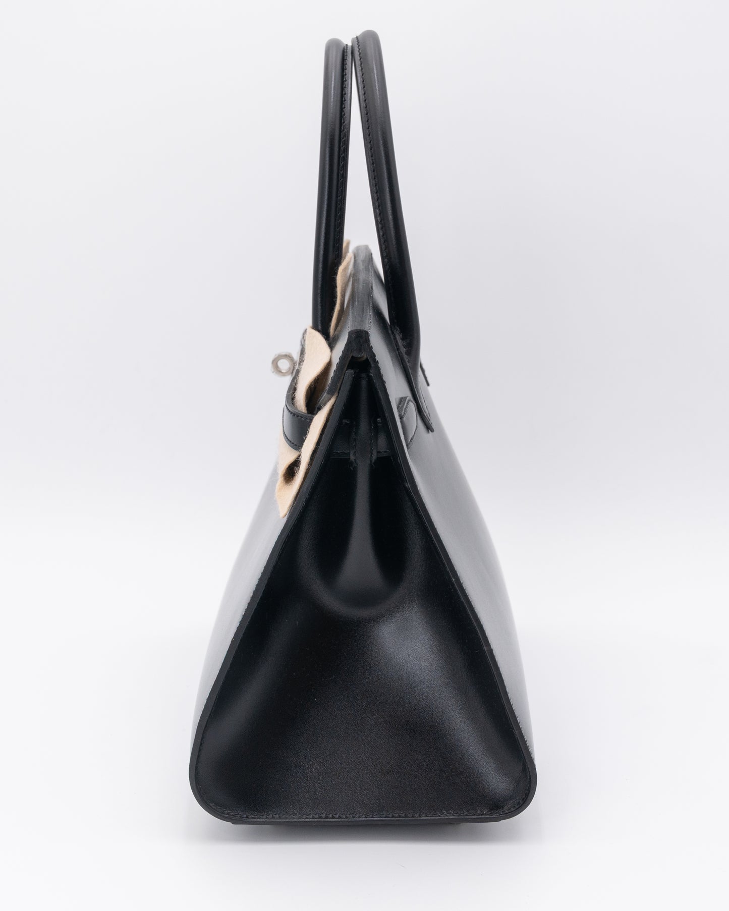 Hermes Birkin 30 Black Calf Box Leather With Palladium Hardware
