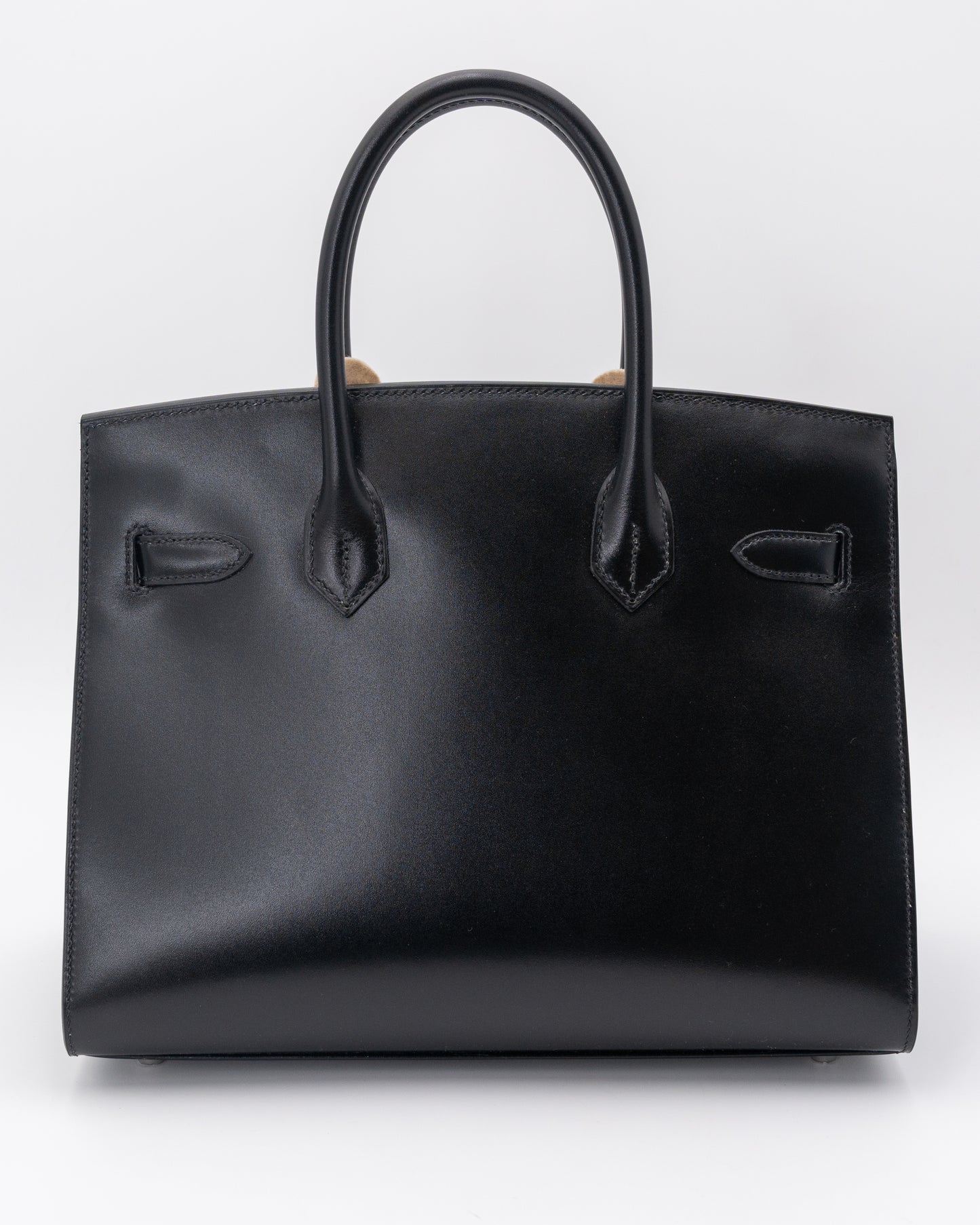 Hermes Birkin 30 Black Calf Box Leather With Palladium Hardware