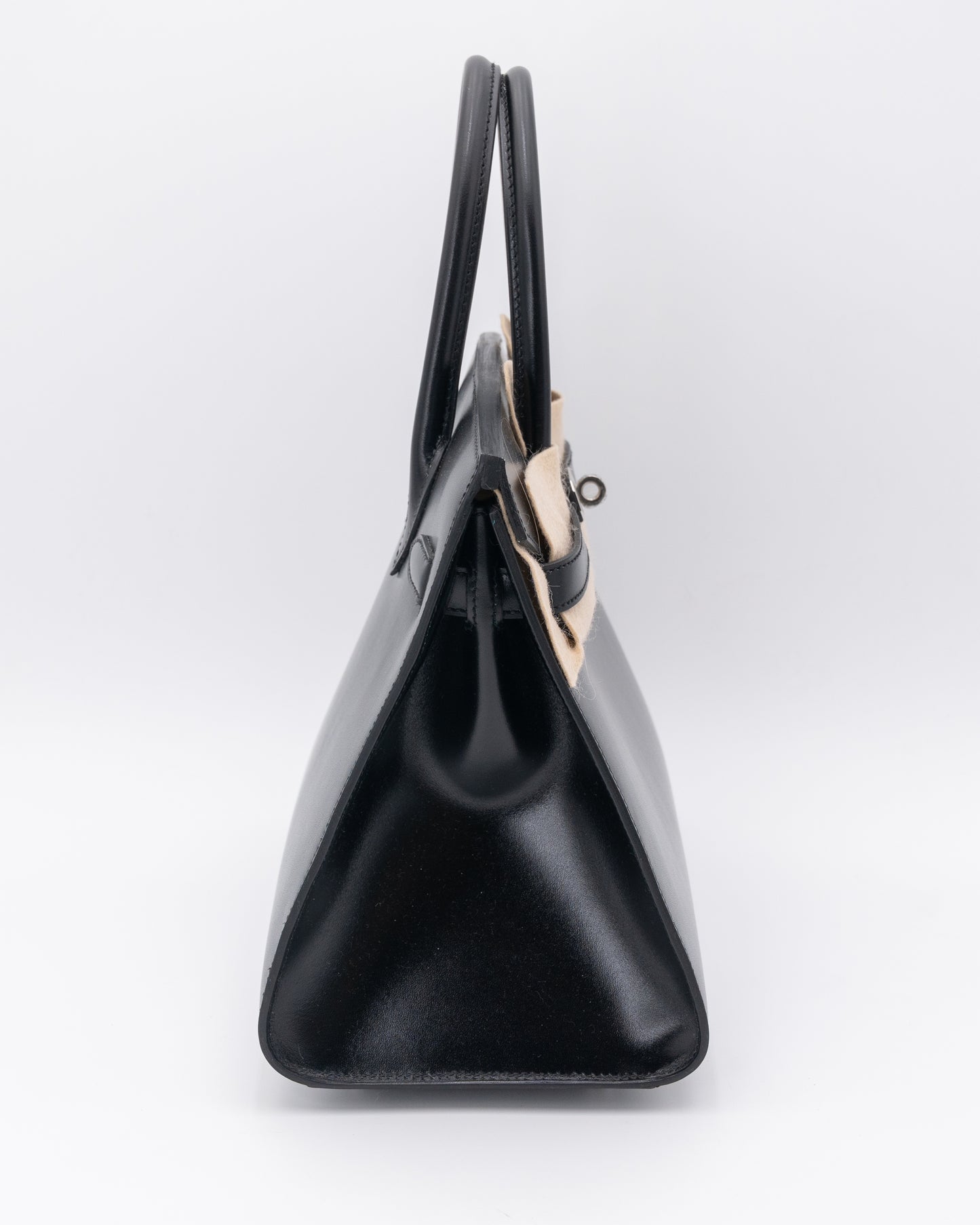 Hermes Birkin 30 Black Calf Box Leather With Palladium Hardware