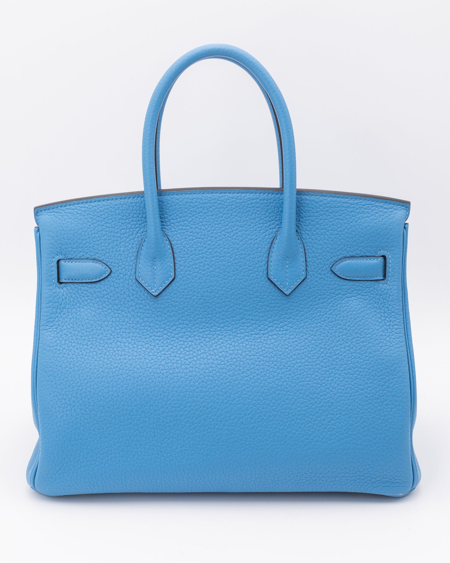 Hermes Birkin 30 A Bleu Paradis TOGO Leather With Gold Hardware
