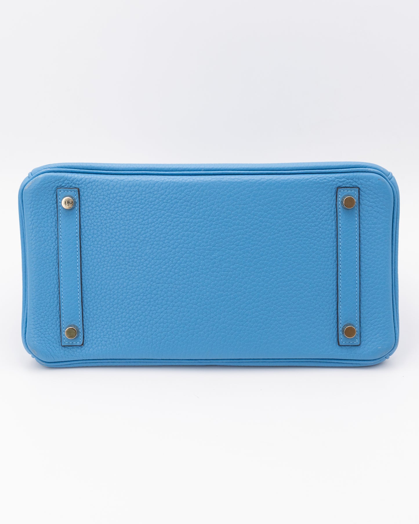 Hermes Birkin 30 A Bleu Paradis TOGO Leather With Gold Hardware