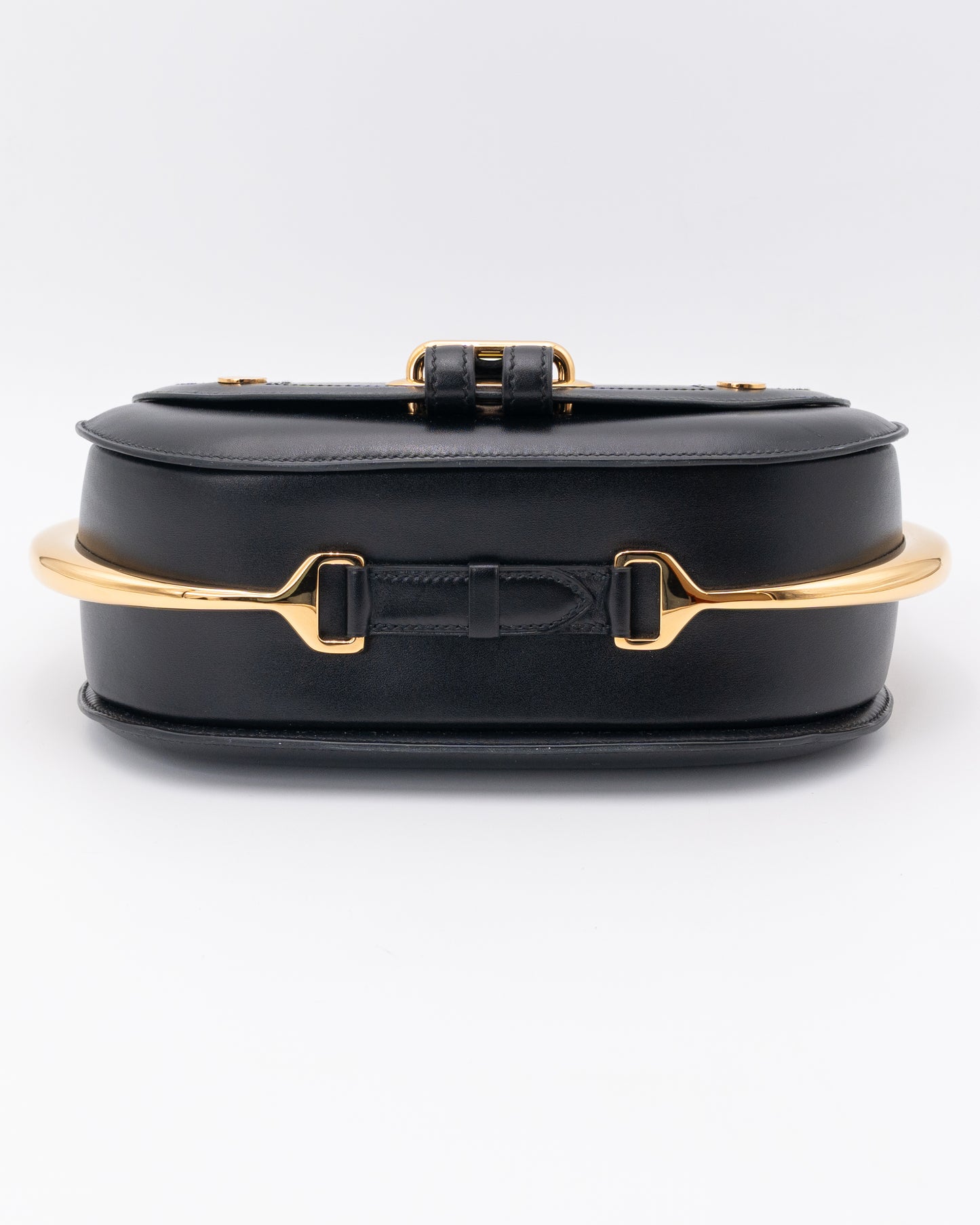 Hermes Black Calf Box Leather Passe Quide With Gold Hardware