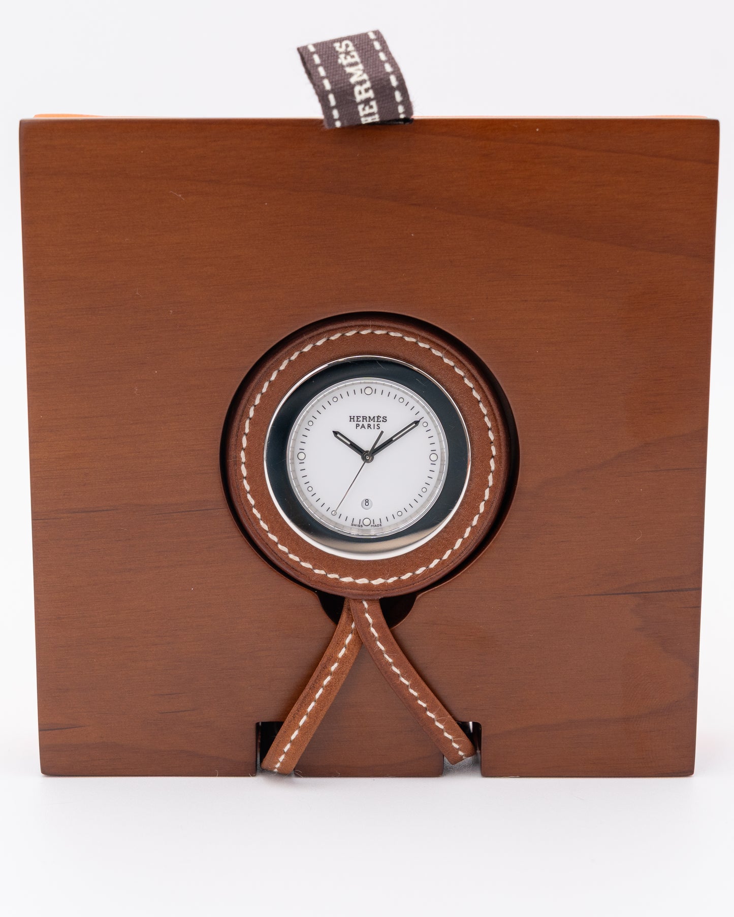 Hermes Pocket / Bag Clock HP1.710 White Dial