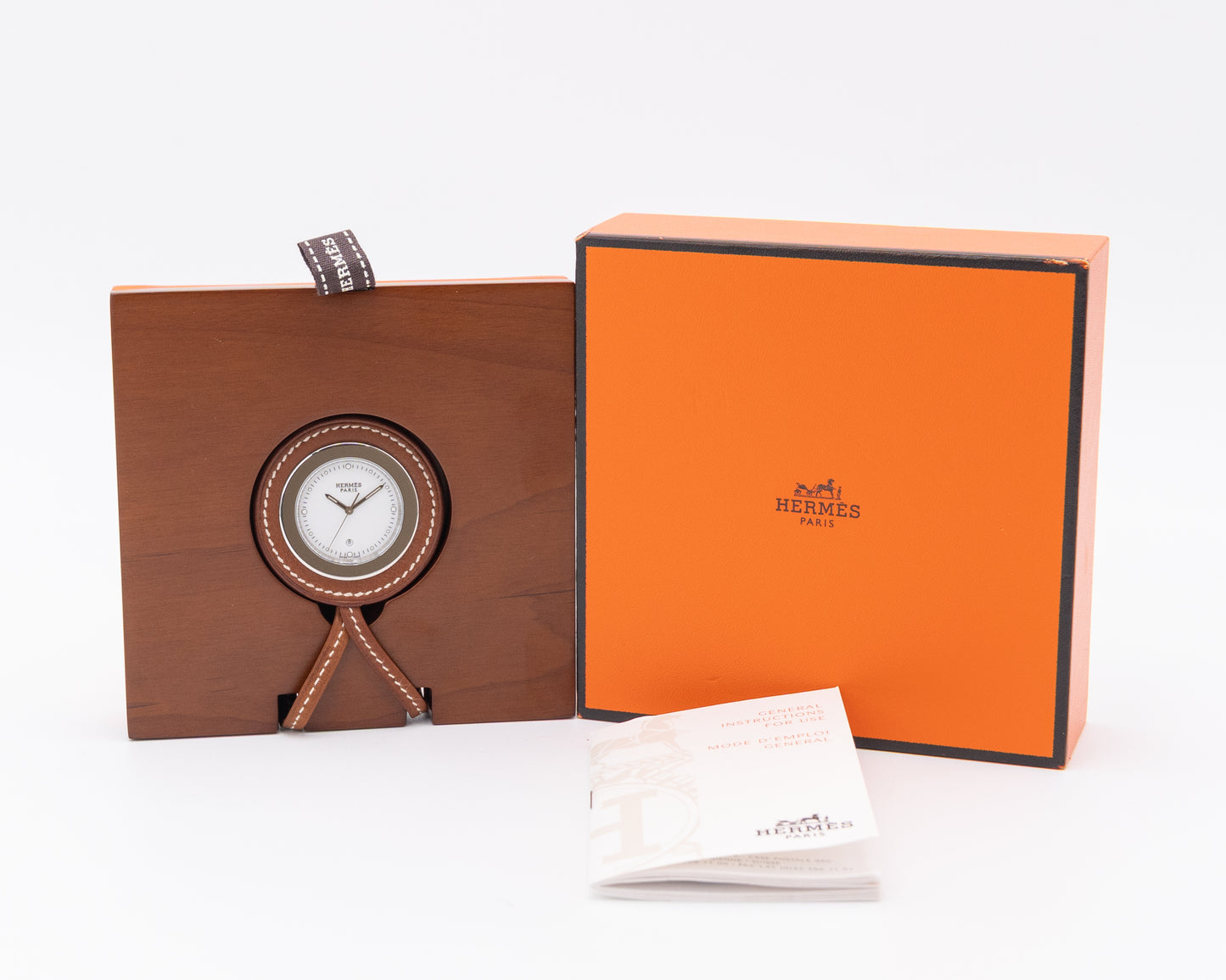 Hermes Pocket / Bag Clock HP1.710 White Dial