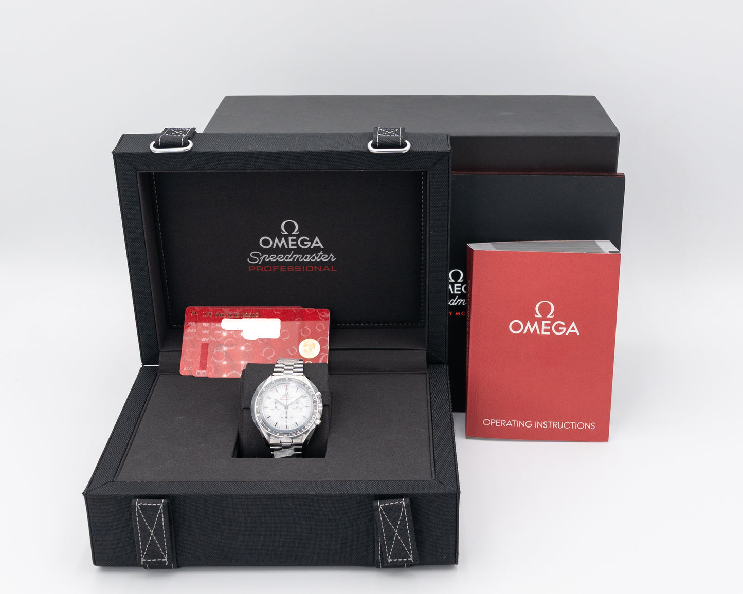 UNWORN NEW FULL STICKERS Omega Speedmaster Professional Moonwatch 42mm 310.30.42.50.04.001 White Dial 2025