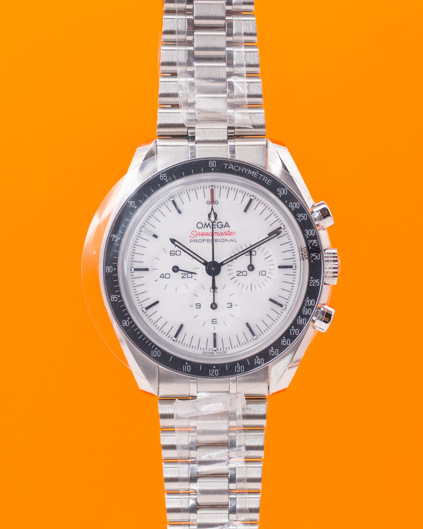 UNWORN NEW FULL STICKERS Omega Speedmaster Professional Moonwatch 42mm 310.30.42.50.04.001 White Dial 2025