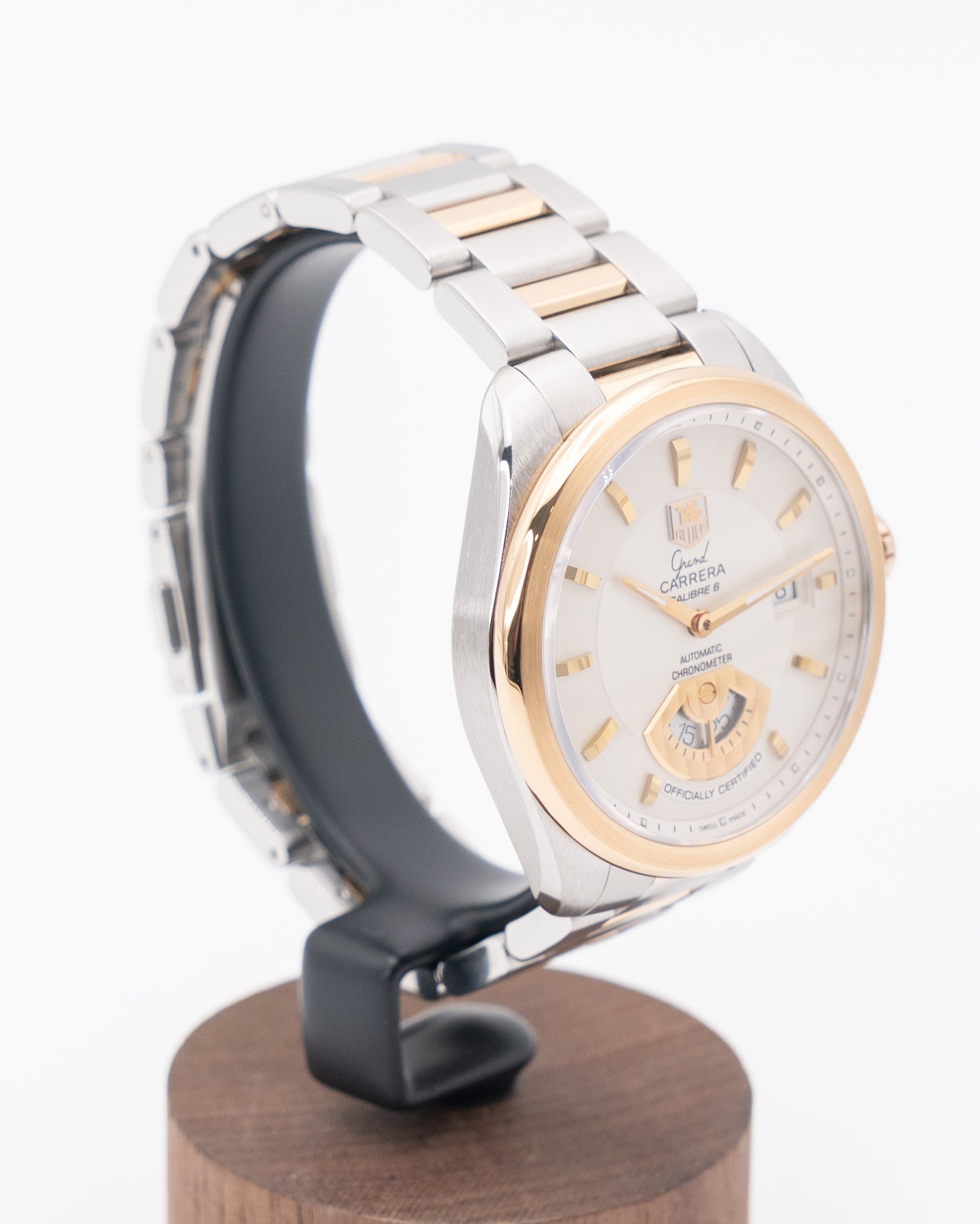 Tag Heuer Grand Carrera 40mm WAV515B Two Tone Silver Dial