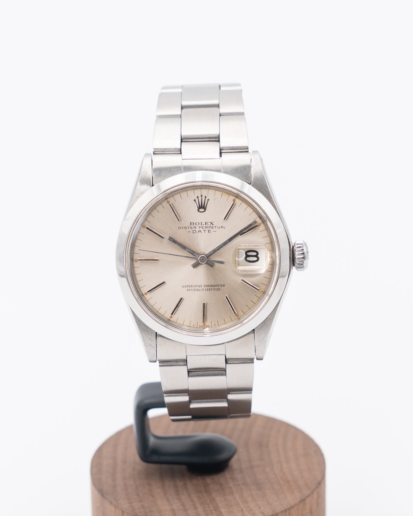 Rolex Oyster Perpetual Date 34mm 1500 Silver Dial 3 Million Serial 1977
