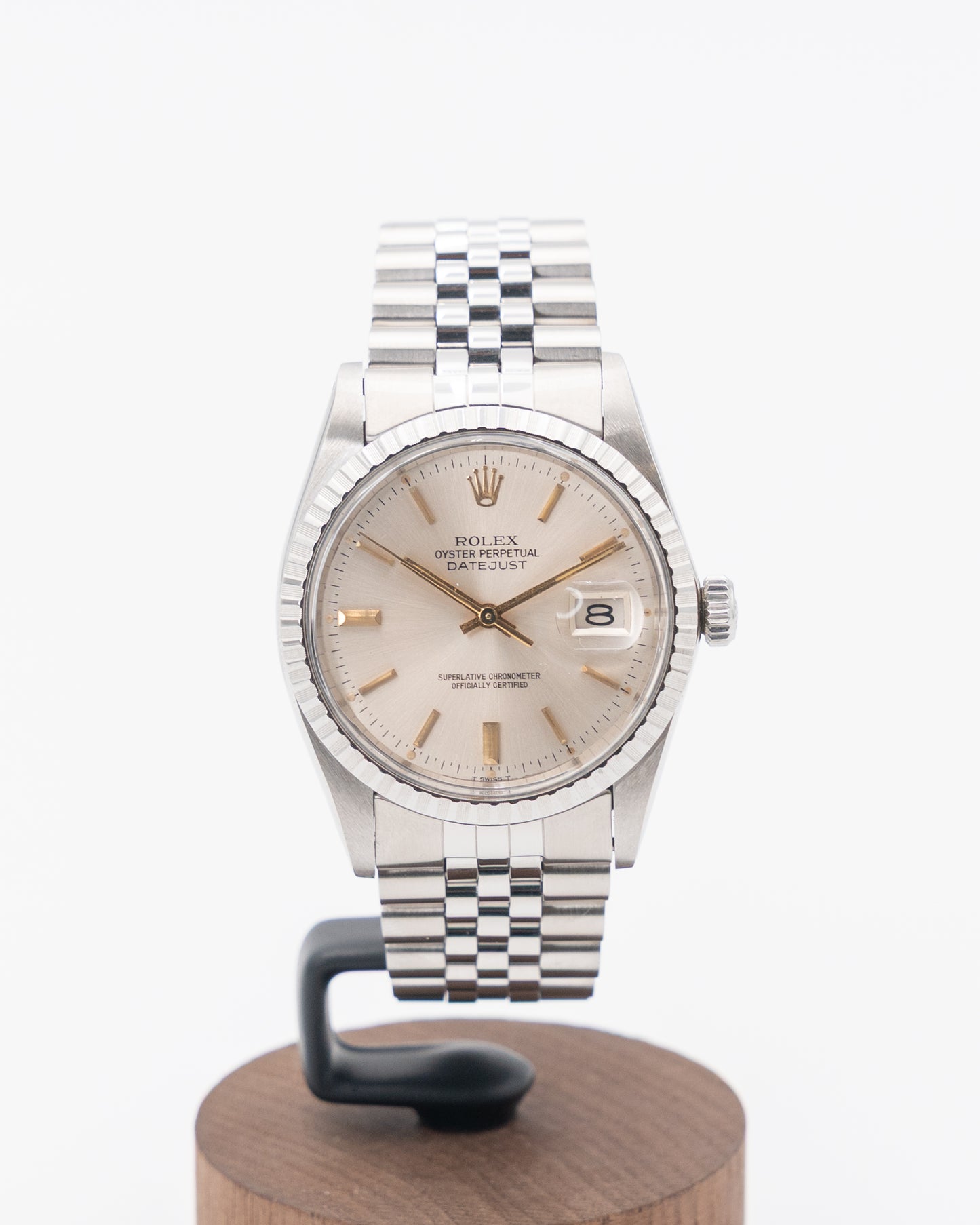 Rolex Datejust 36mm 16030 Silver Index Dial Jubilee