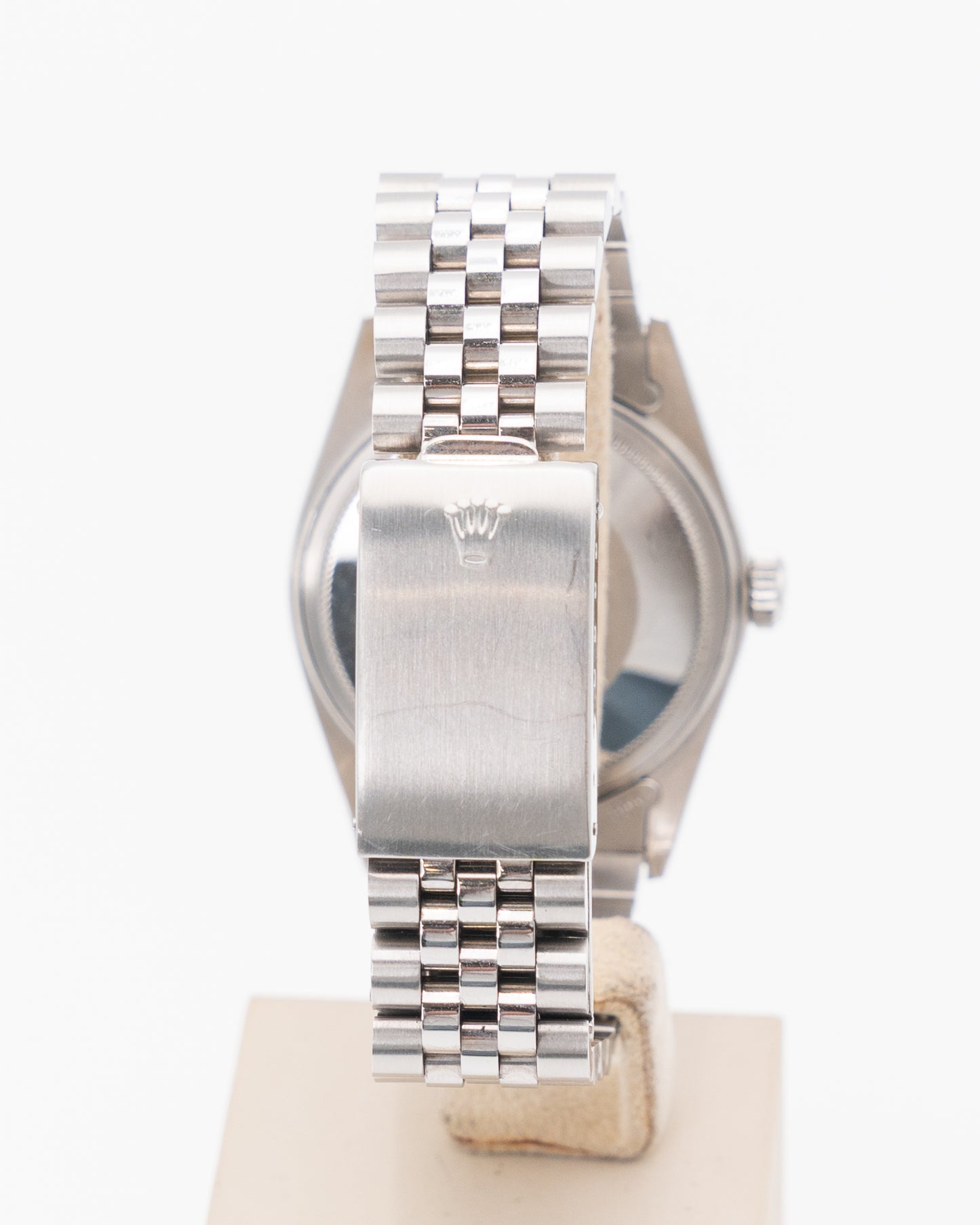 Rolex Datejust 36mm 16014 Silver Linen Dial Fluted Bezel Jubilee