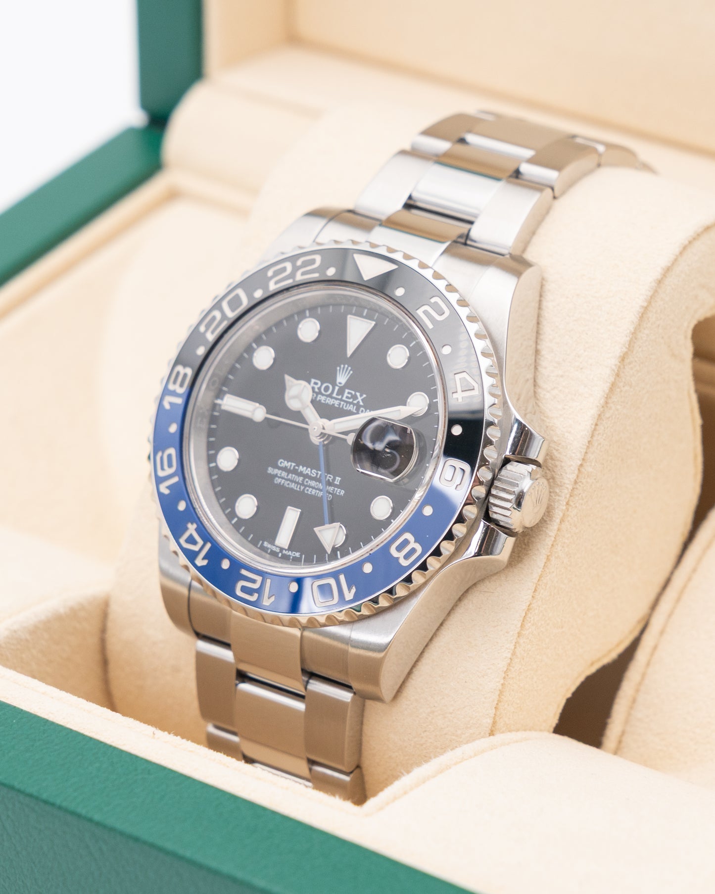 Rolex GMT Master II 40mm 116710BLNR Batman Oyster 2015