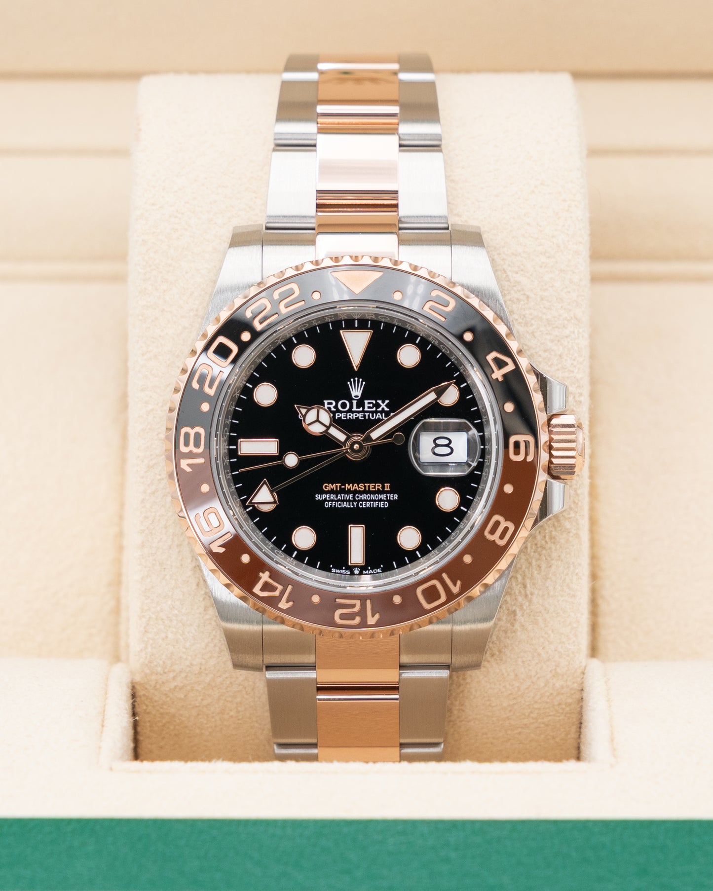 Rolex GMT Master II 40mm 126711CHNR Rootbeer Two Tone Rose Gold 2024