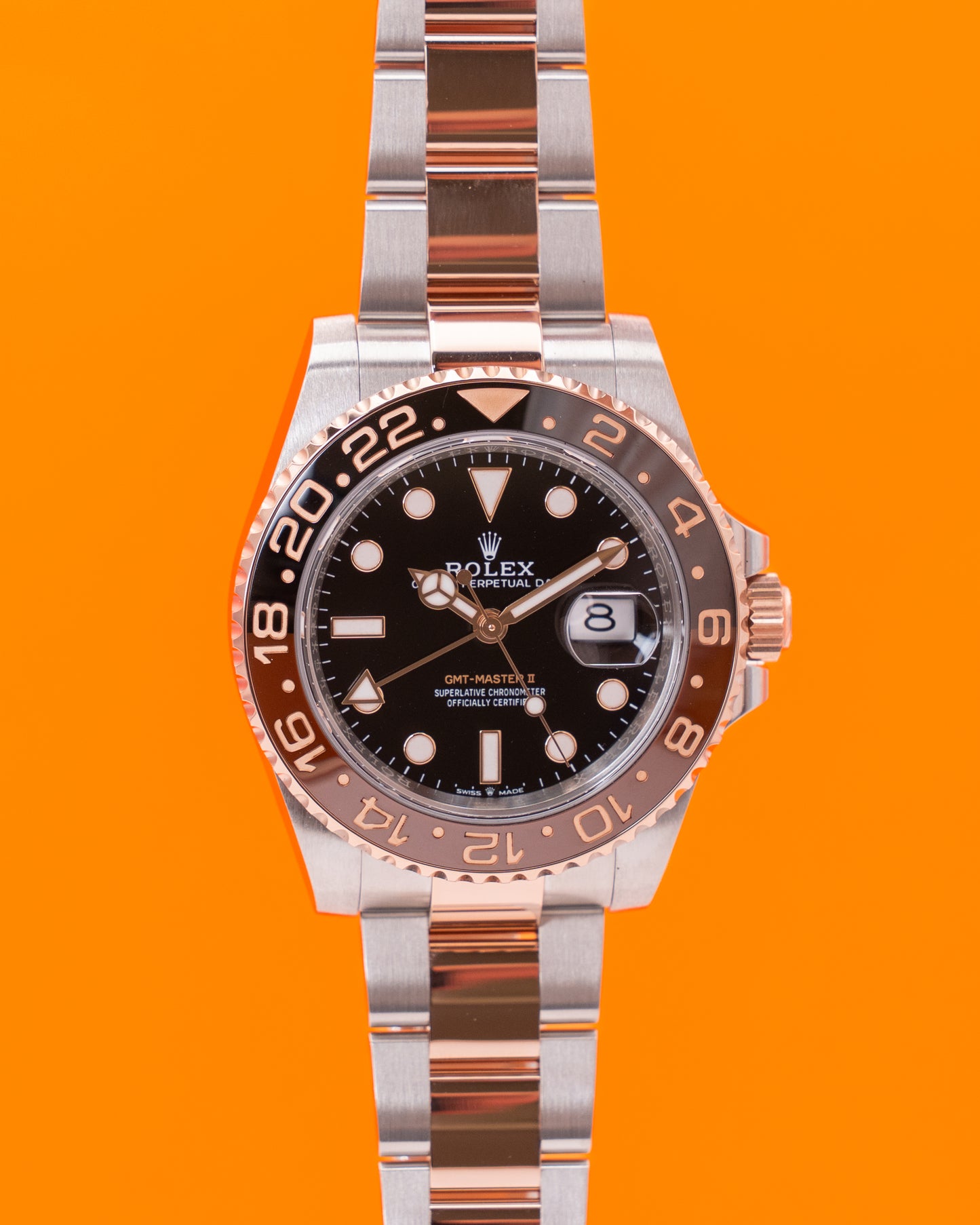 Rolex GMT Master II 40mm 126711CHNR Rootbeer Two Tone Rose Gold 2024