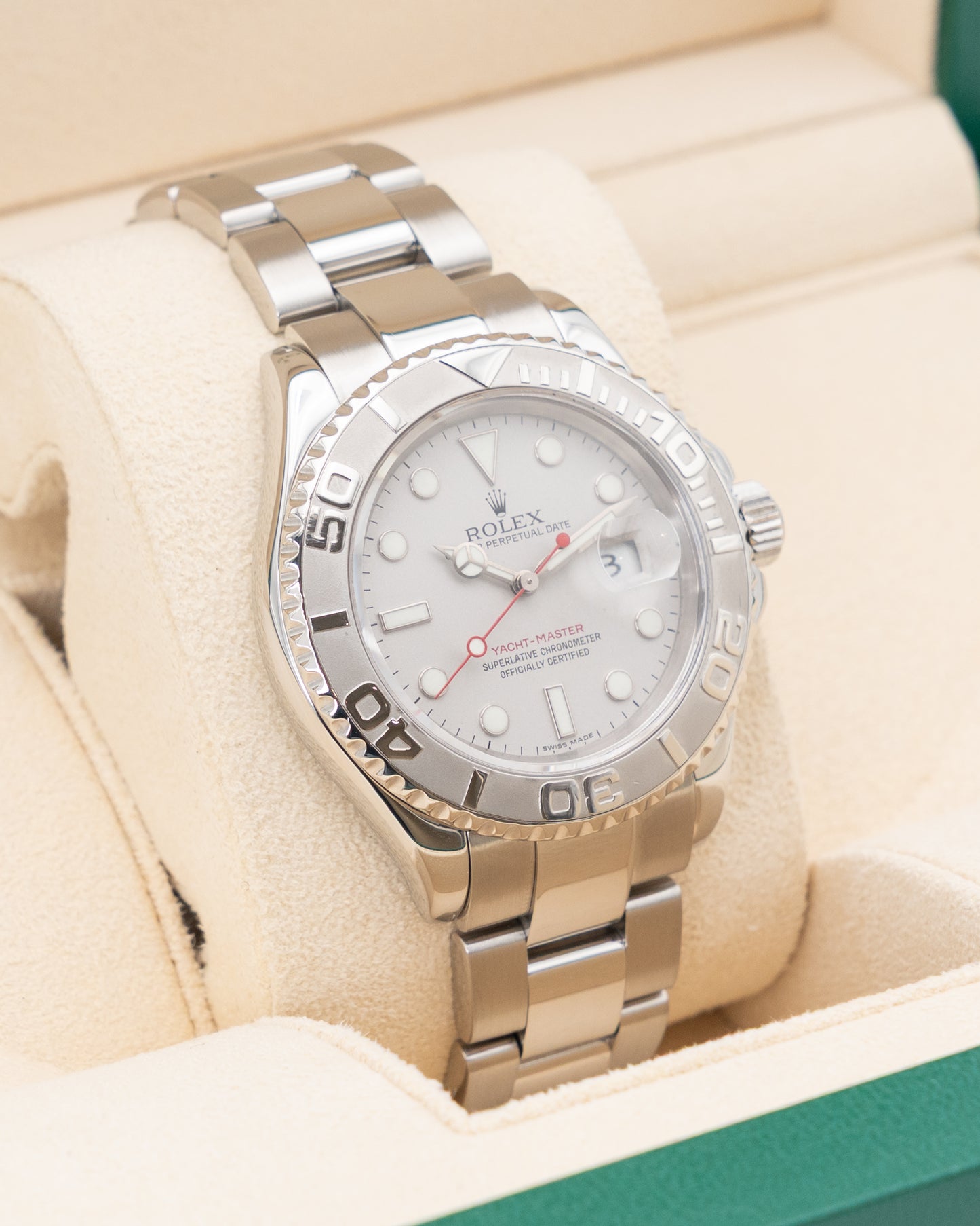 Rolex Yachtmaster 40mm 16622 Platinum Bezel and Dial
