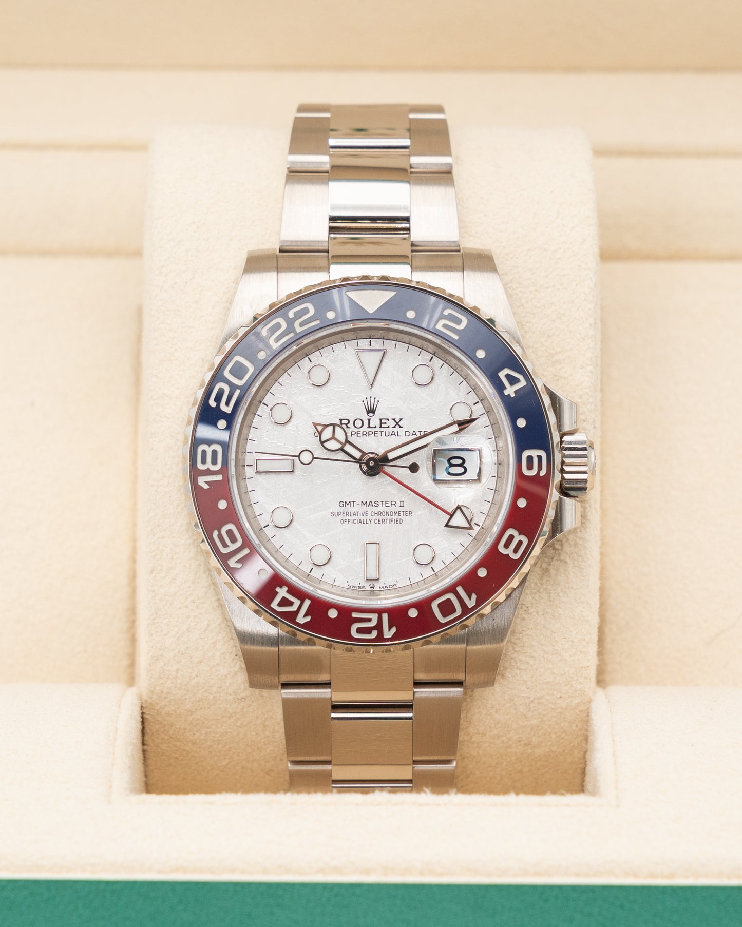 Rolex GMT Master II 40mm 126719BLRO White Gold Meteorite Pepsi 2023