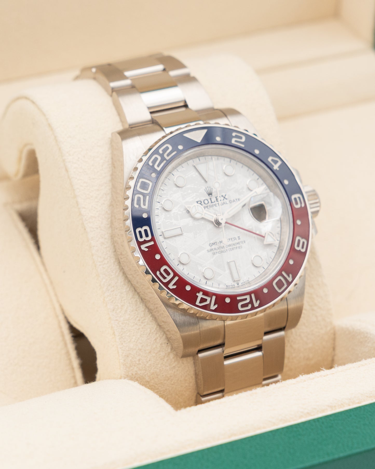 Rolex GMT Master II 40mm 126719BLRO White Gold Meteorite Pepsi 2023