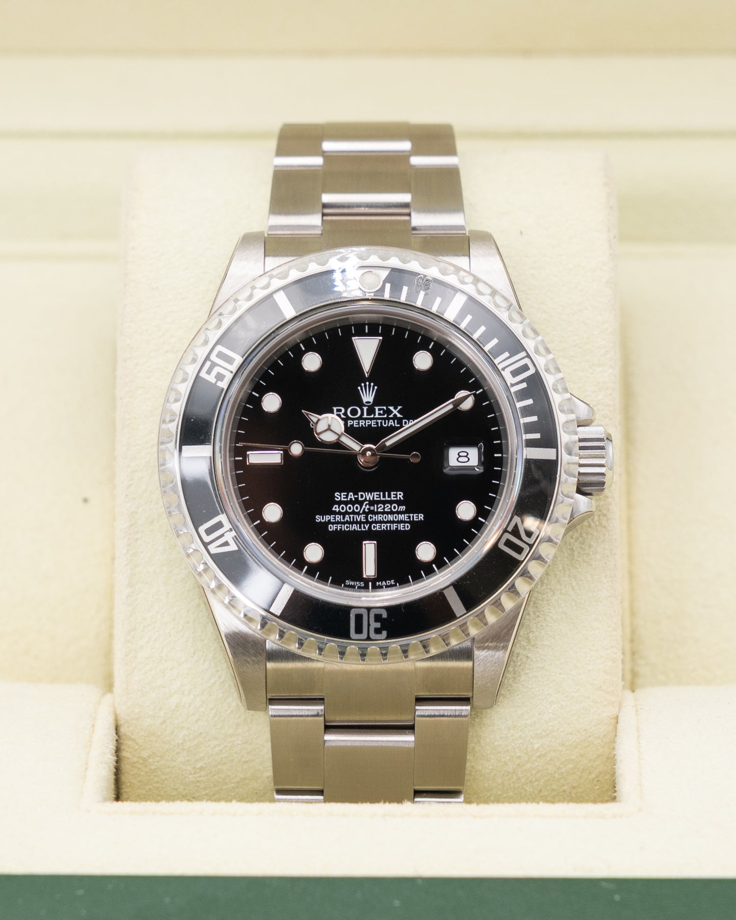 UNWORN WITH STICKERS Rolex Seadweller 40mm 16600 Black Aluminum