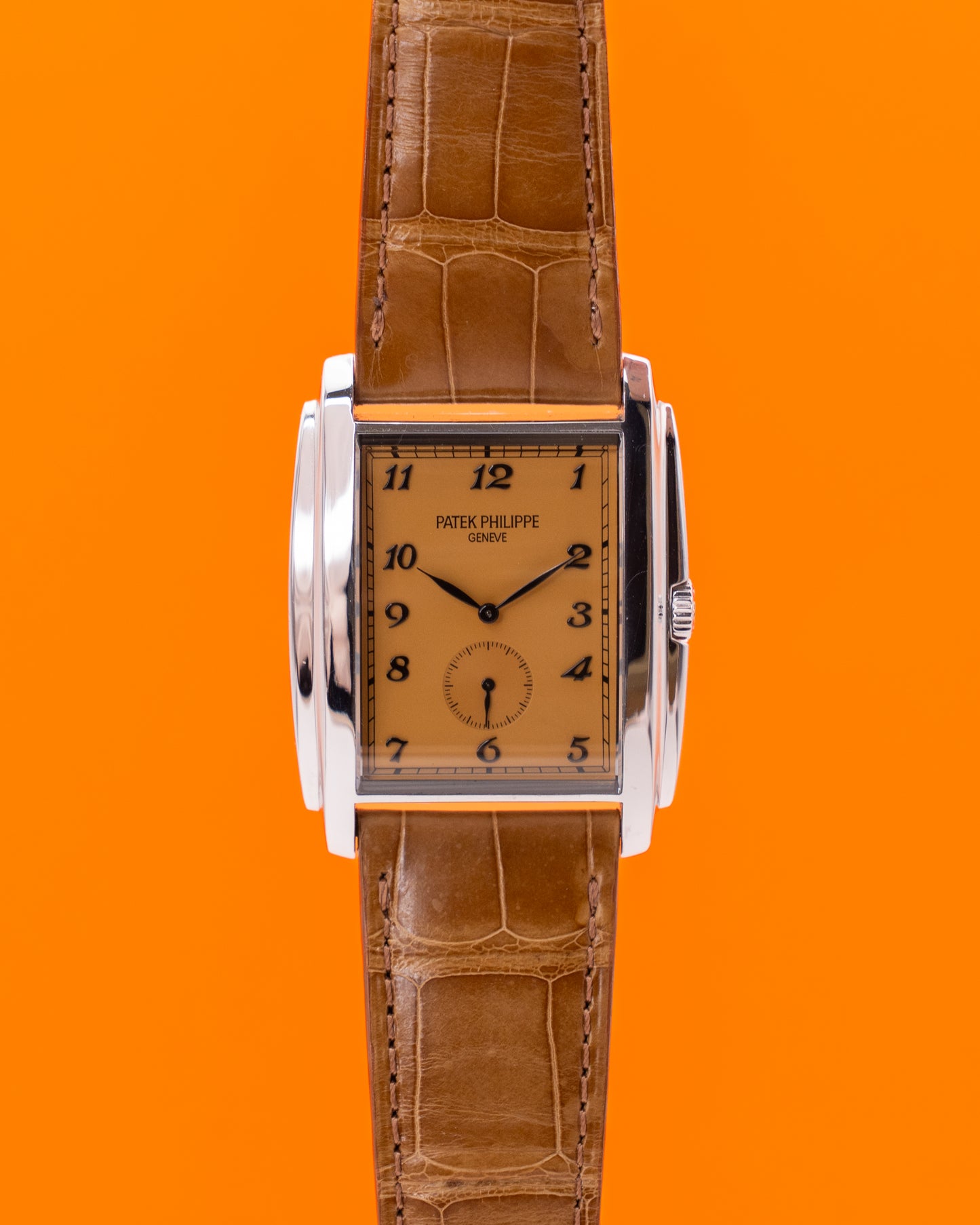 Patek Phillippe 34mm 5124G Gondolo White Gold Salmon DIal