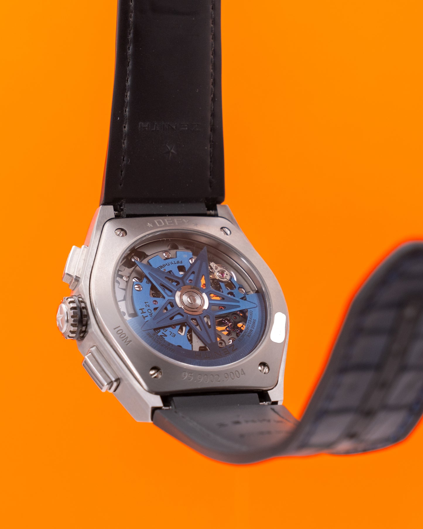 Zenith Defy El Primero 21 44mm 95-9002-9004-78-r584 Titanium Skeleton Blue 2020