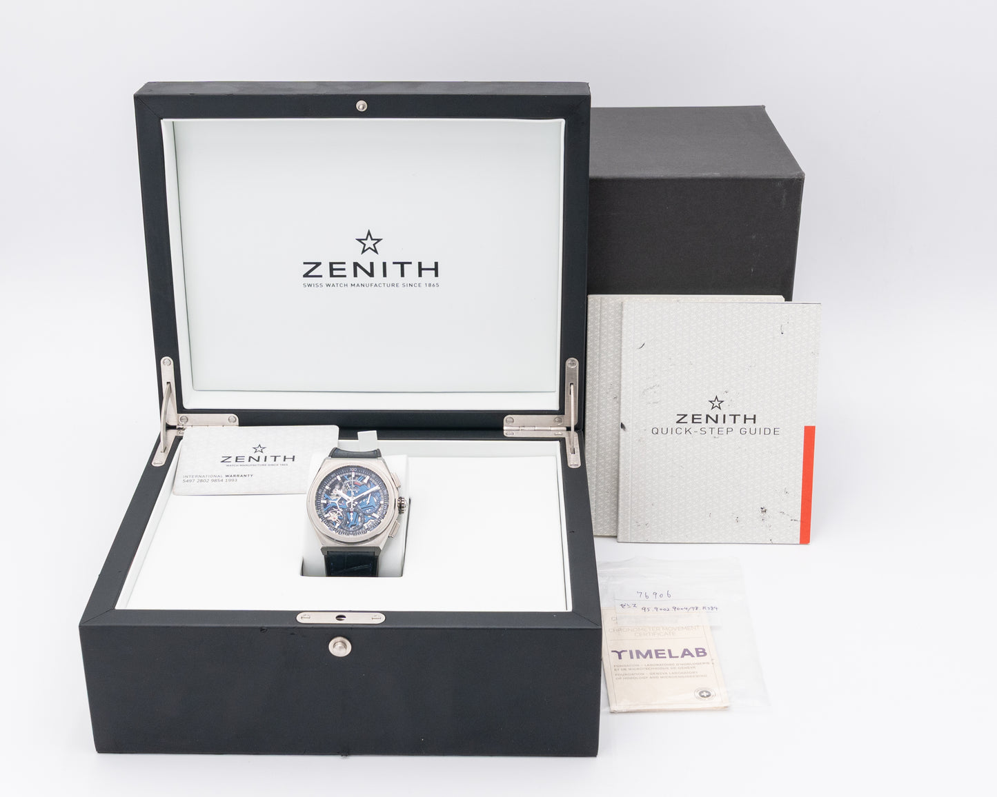 Zenith Defy El Primero 21 44mm 95-9002-9004-78-r584 Titanium Skeleton Blue 2020