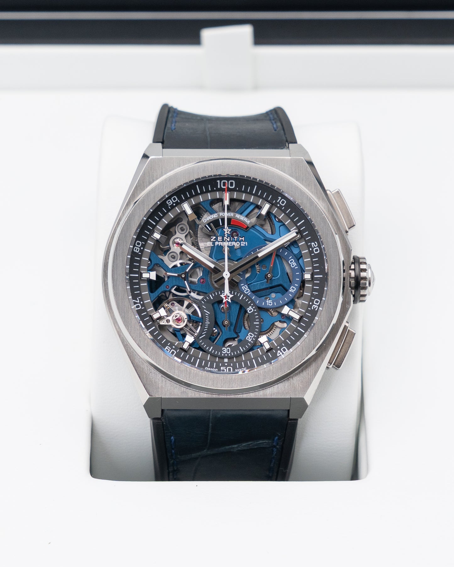 Zenith Defy El Primero 21 44mm 95-9002-9004-78-r584 Titanium Skeleton Blue 2020