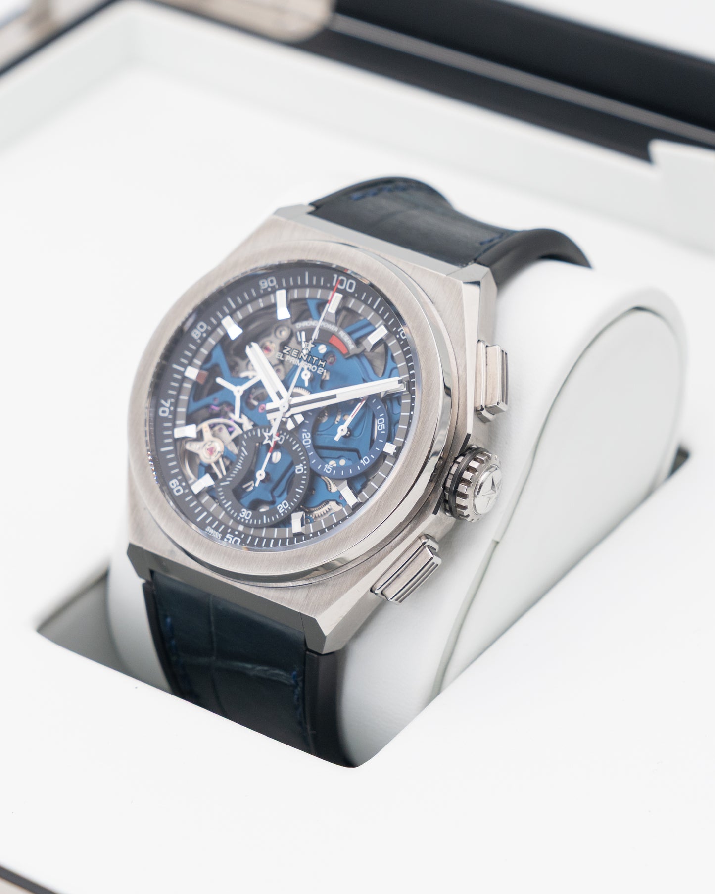 Zenith Defy El Primero 21 44mm 95-9002-9004-78-r584 Titanium Skeleton Blue 2020