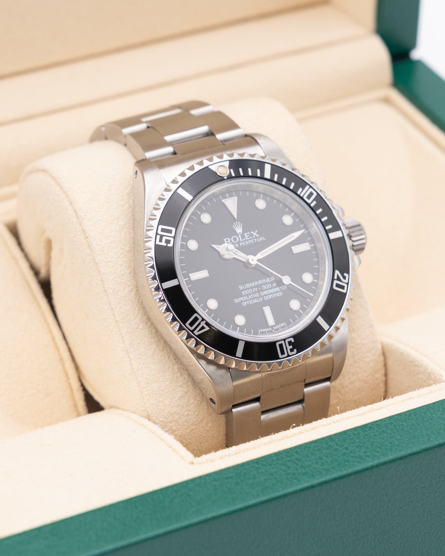 Rolex Submariner No Date 40mm 14060 Aluminum Bezel Service Card Dated 2021