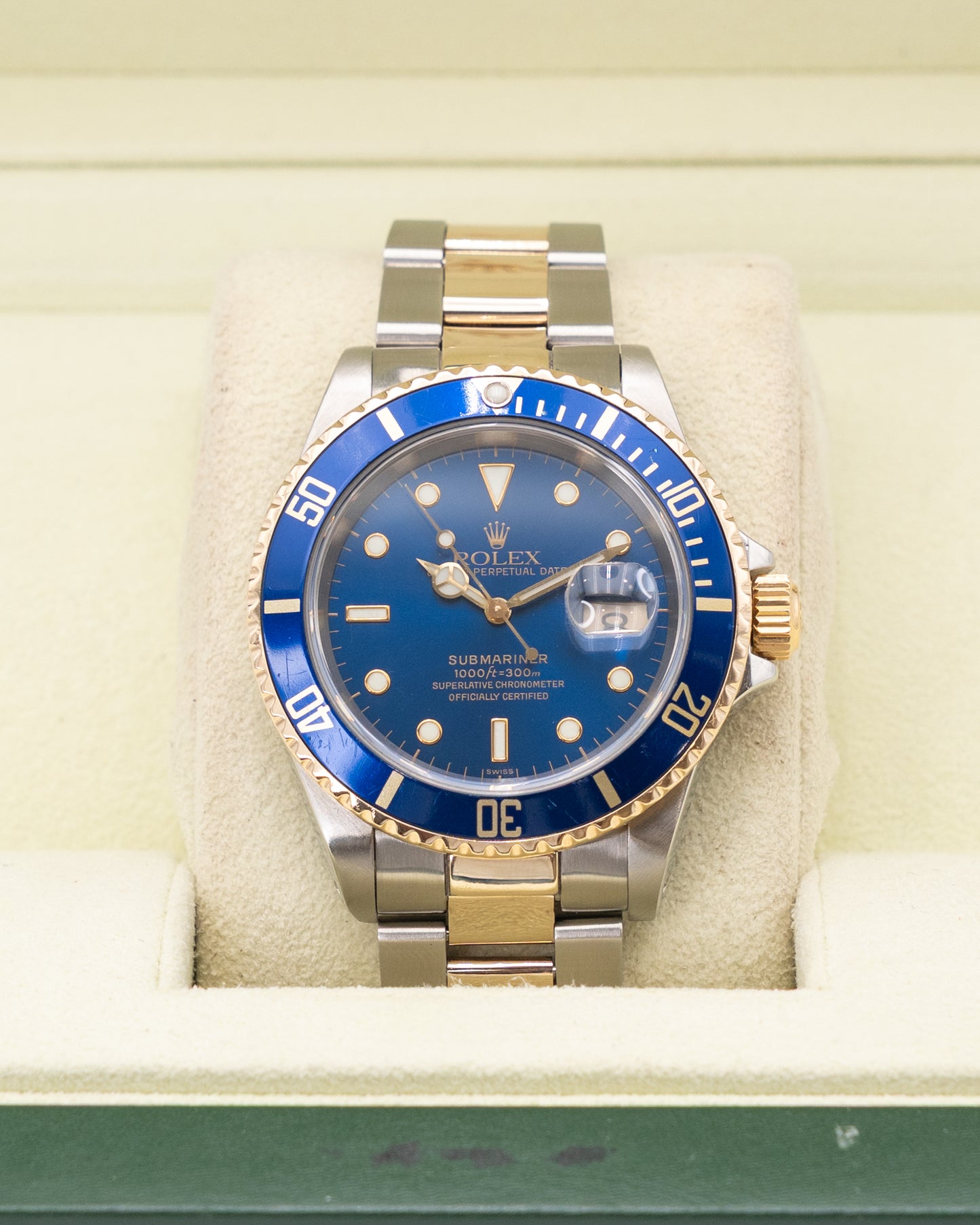 Rolex Submariner Date 16613LB Bluesy Two Tone Yellow Gold