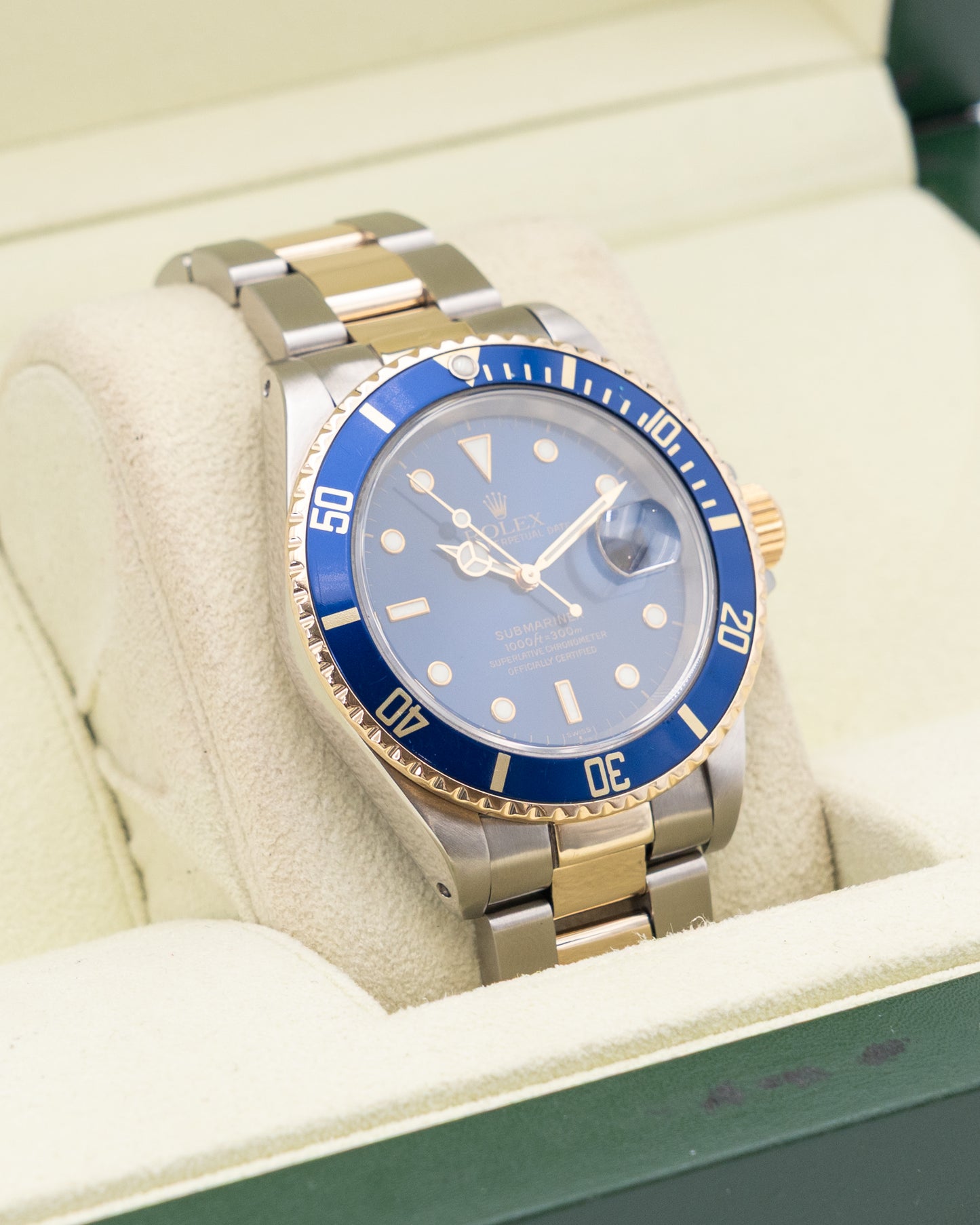 Rolex Submariner Date 16613LB Bluesy Two Tone Yellow Gold