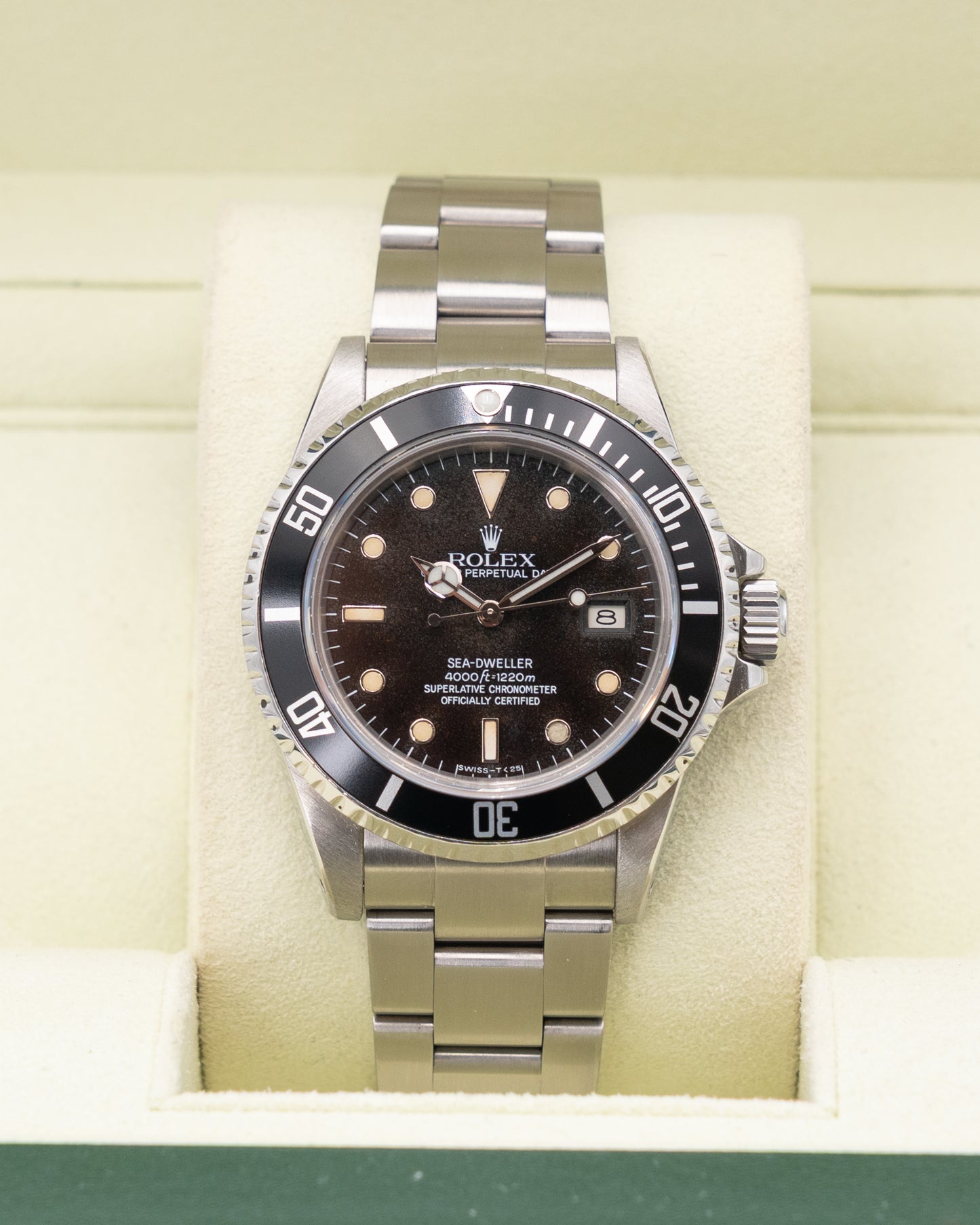 Tropical Rolex Seadweller 40mm 16660 Black Serviced By Rolex in 2015