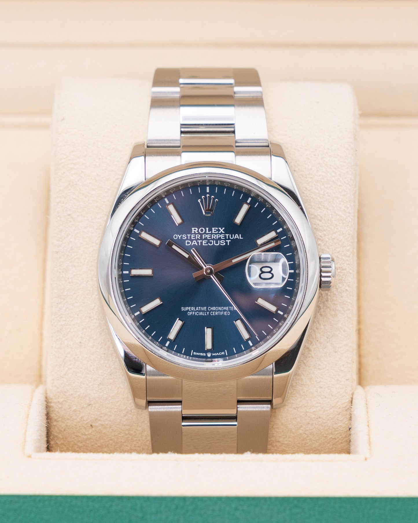 Rolex Datejust 36mm 126200 Blue Dial Smooth Bezel Oyster 2020