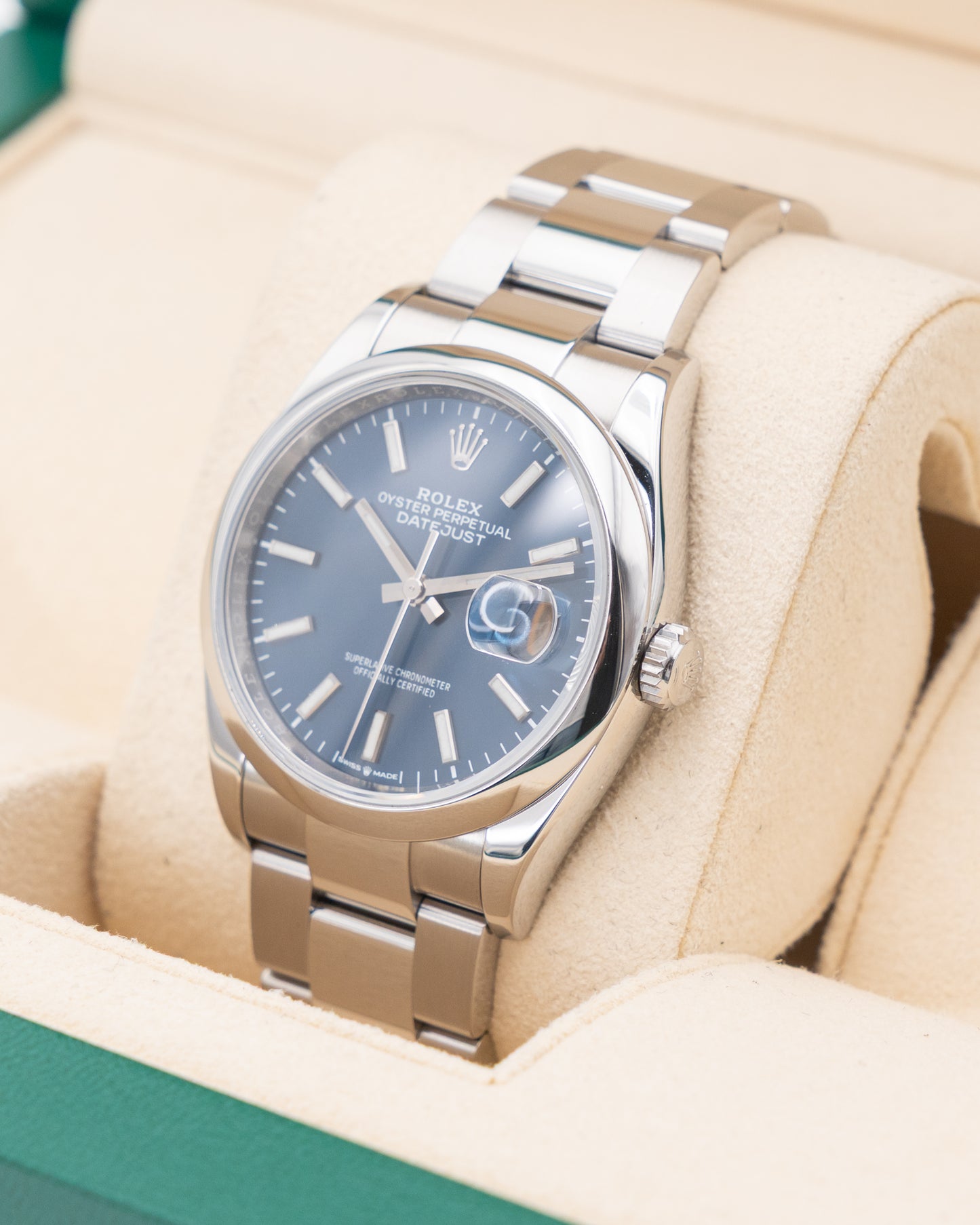Rolex Datejust 36mm 126200 Blue Dial Smooth Bezel Oyster 2020