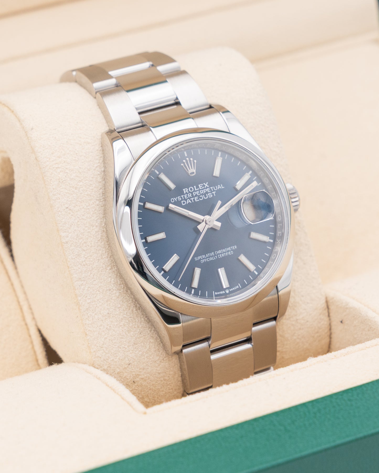 Rolex Datejust 36mm 126200 Blue Dial Smooth Bezel Oyster 2020