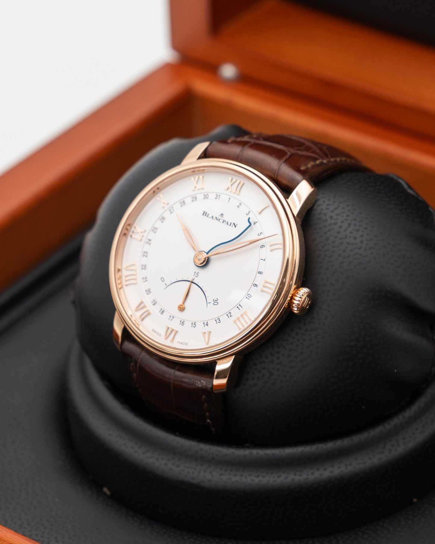 Blancpain Villeret Ultraplate Quantieme Seconde Retrograde 40mm 6653Q-3642-55B Red Gold 2019