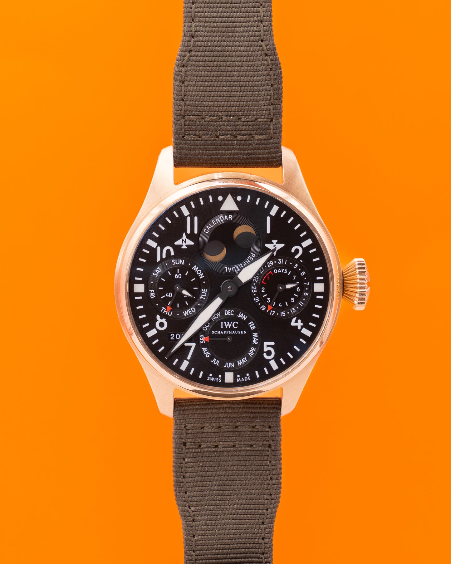 IWC Big Pilot Perpetual Calendar 46.2mm IW502609 Rose Gold Black Dial 1 of 25