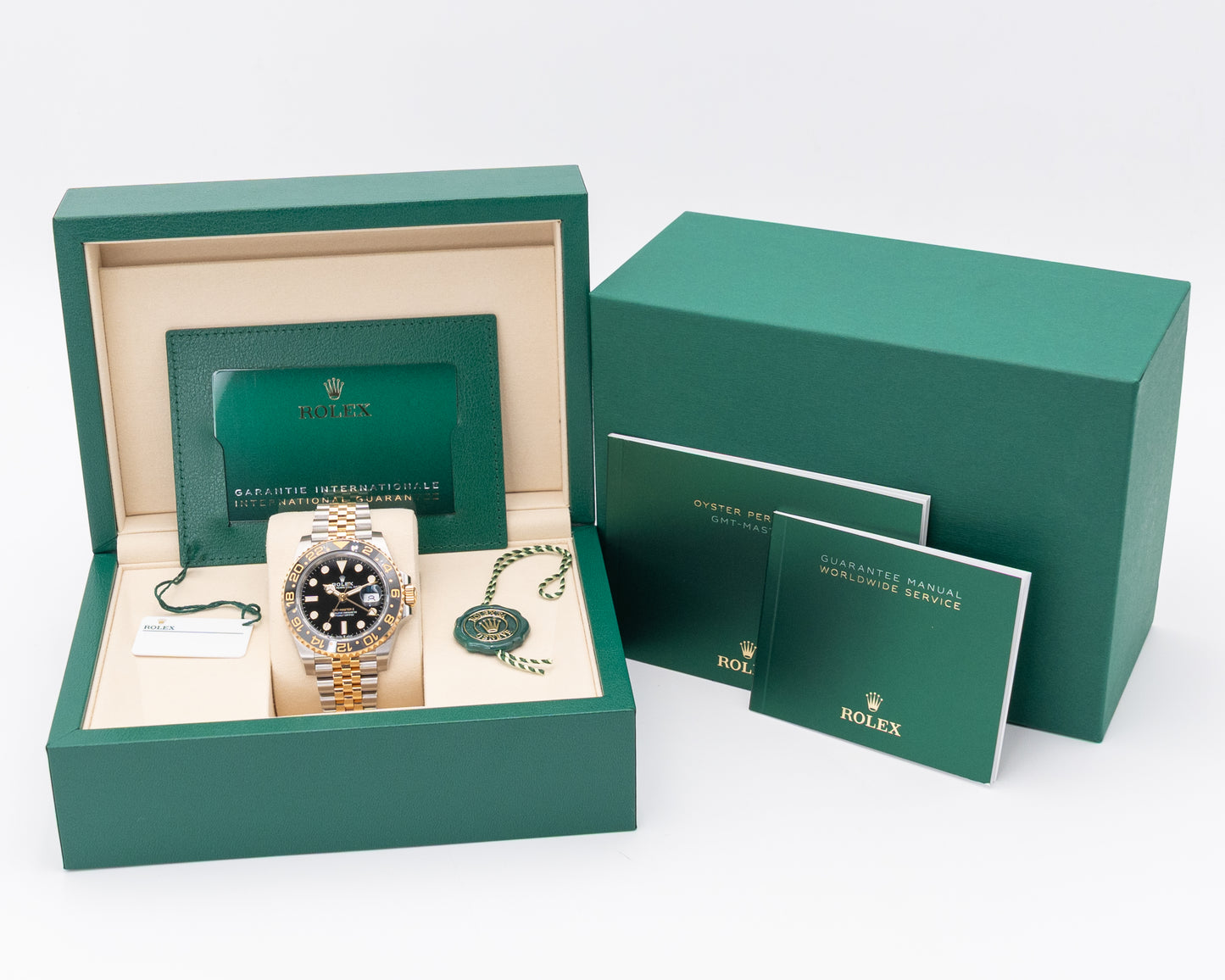 UNWORN 2025 Rolex GMT Master II 40mm 126713GRNR "Zombie" Two Tone Yellow Gold