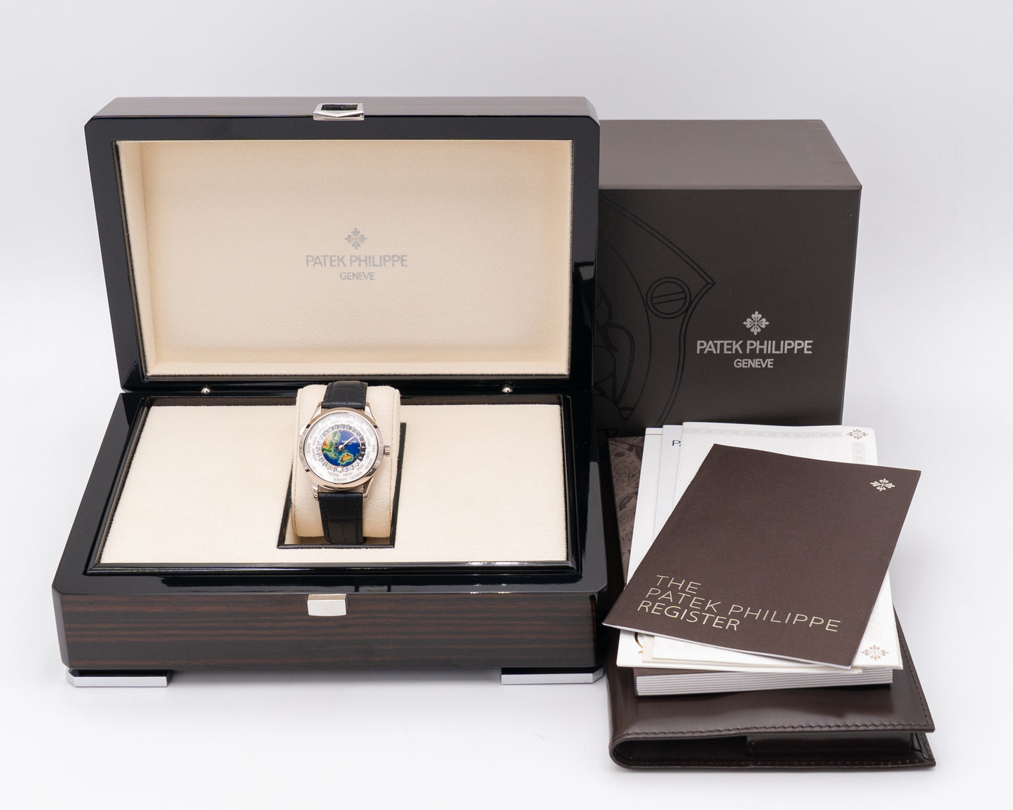 Patek Philippe World Time 38.5mm 5231G-001 White Gold Enamel Dial 2023