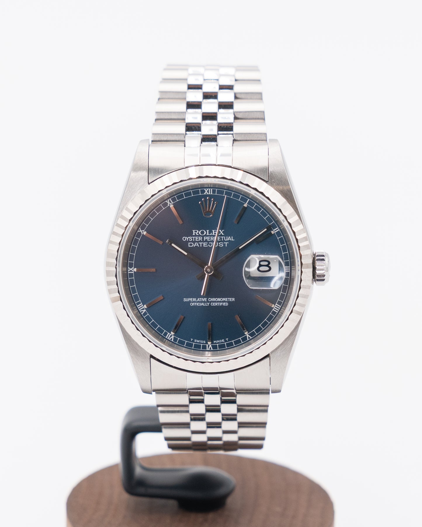 Rolex Datejust 36mm 16234 Blue Dial on Jubilee S-Serial