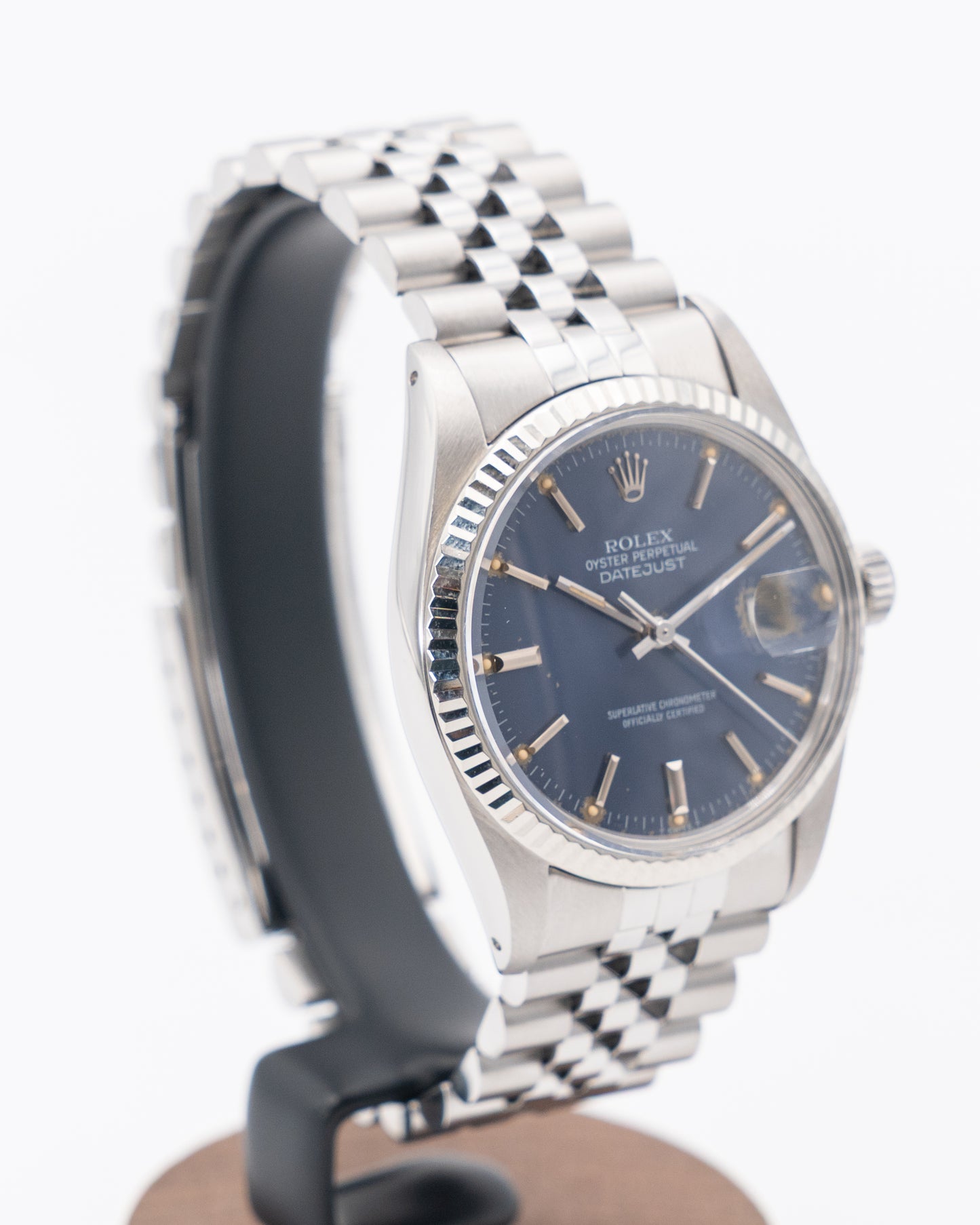 Rolex Datejust 36mm 16014 Blue Dial on Jubilee and Acrylic Crystal 7M-Serial