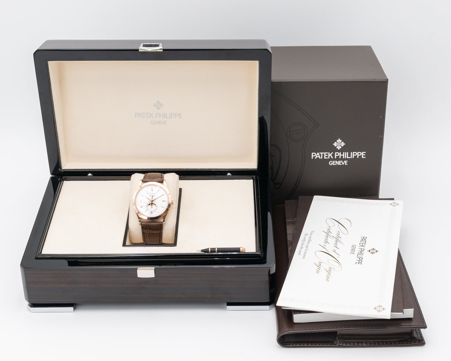 Patek Philippe Annual Calendar 38.5mm 5396r-011 Rose Gold Silver Dial 2020