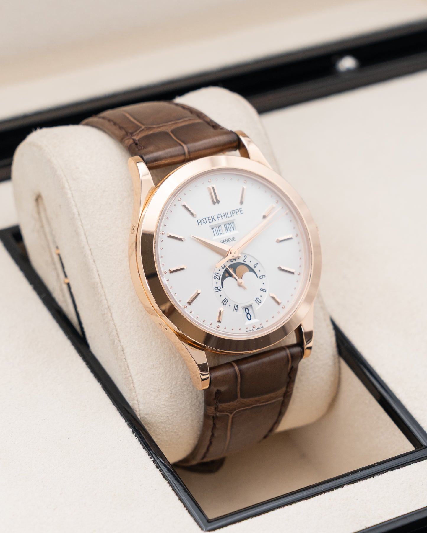 Patek Philippe Annual Calendar 38.5mm 5396r-011 Rose Gold Silver Dial 2020
