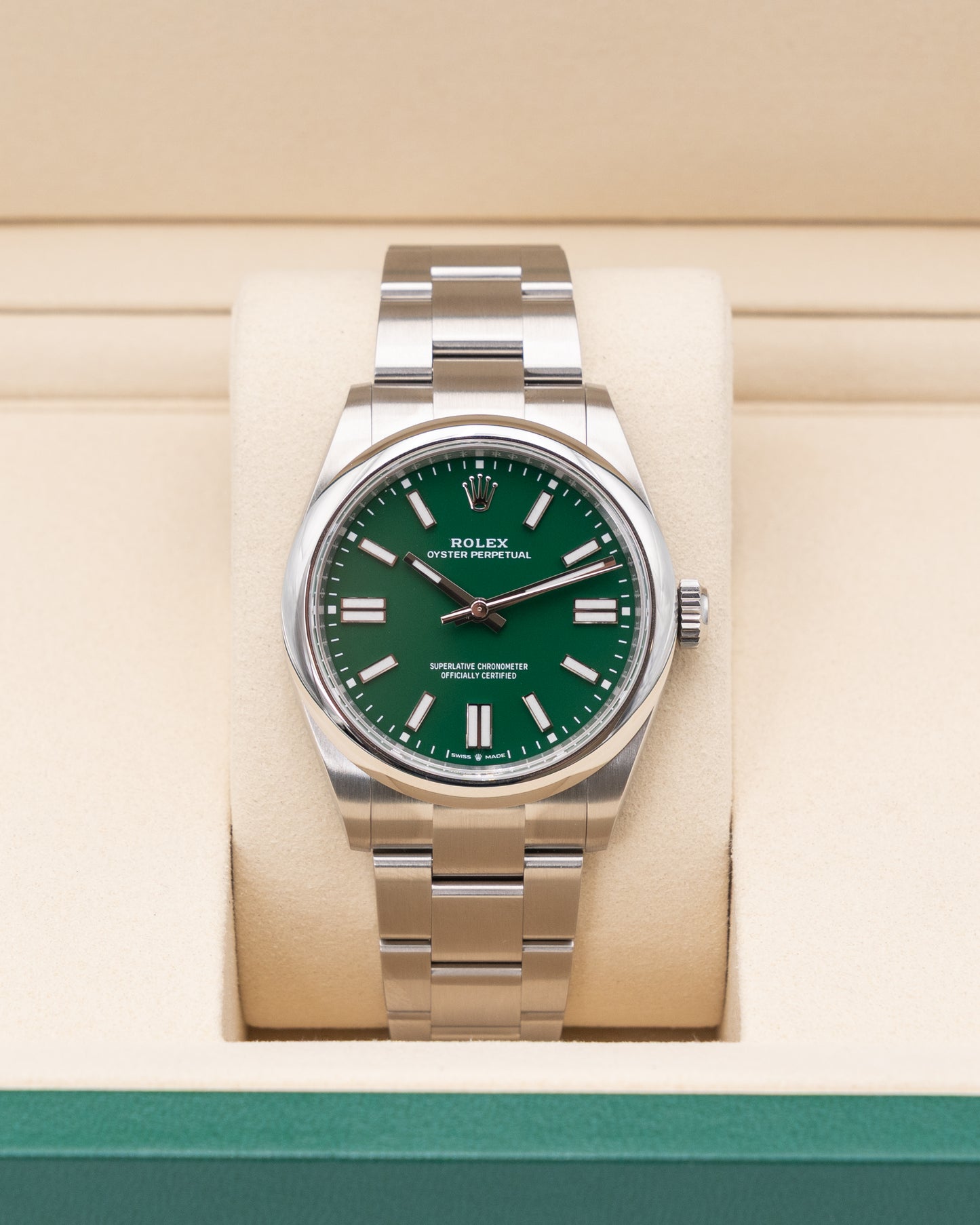 UNWORN Rolex Oyster Perpetual 41mm 134300-0004 Green Dial 2025