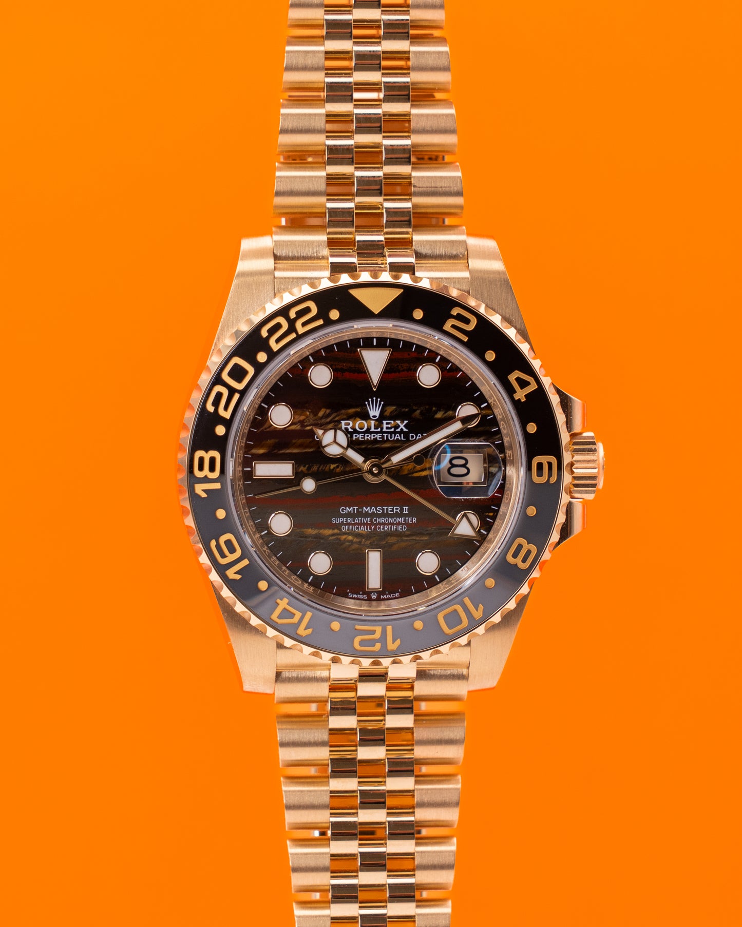 NEW RELEASE Rolex GMT Master II 40mm 126718GRNR Yellow Gold Tiger Iron 2025