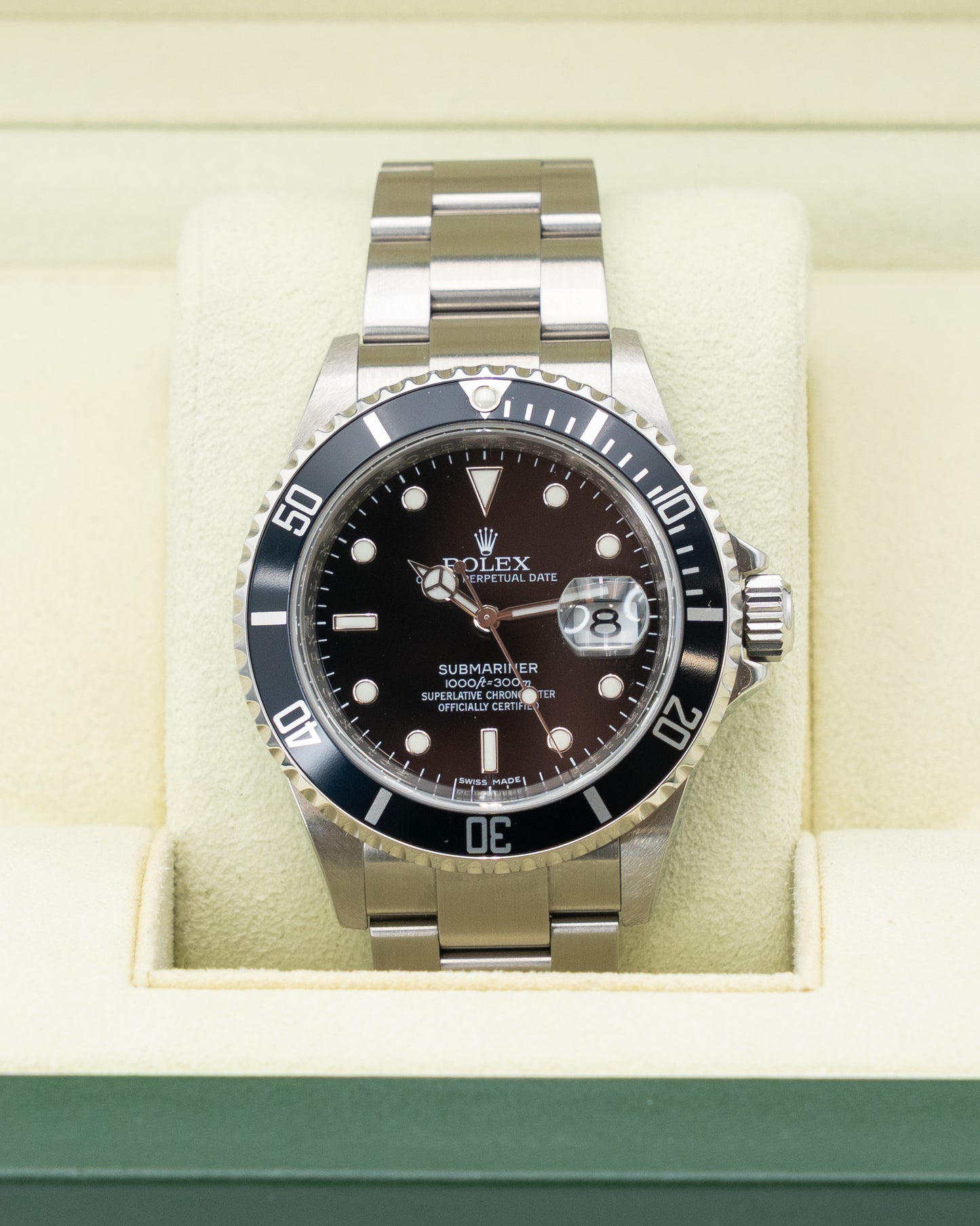 Rolex Submariner Date 40mm 16610T Aluminum Bezel No-Holes M-Serial