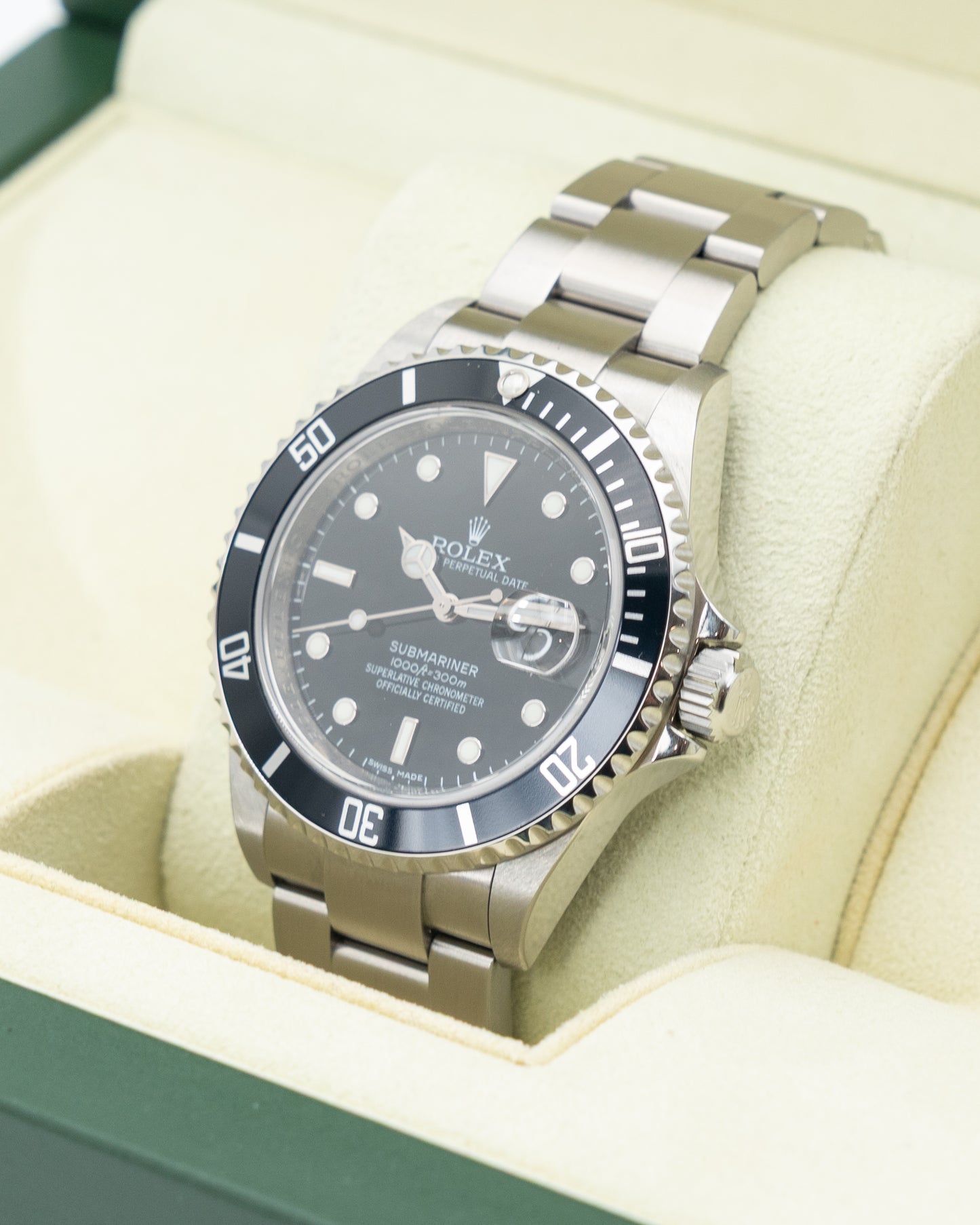 Rolex Submariner Date 40mm 16610T Aluminum Bezel No-Holes M-Serial